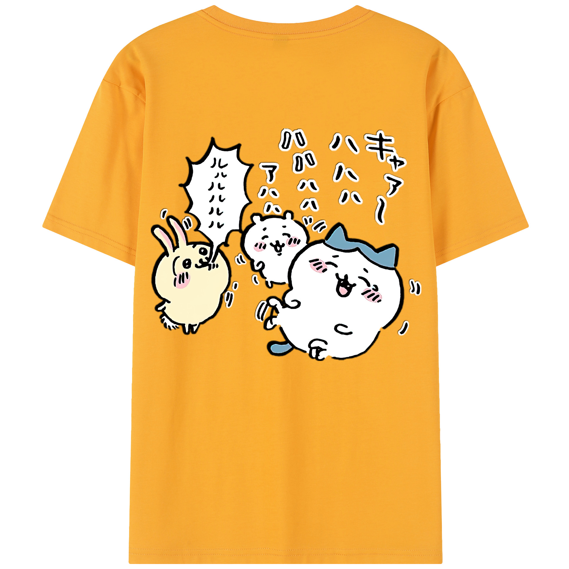 （画像用） ちいかわ うさぎ Chii-kawa usagi レディース半袖Tシャツ(バックプリント)