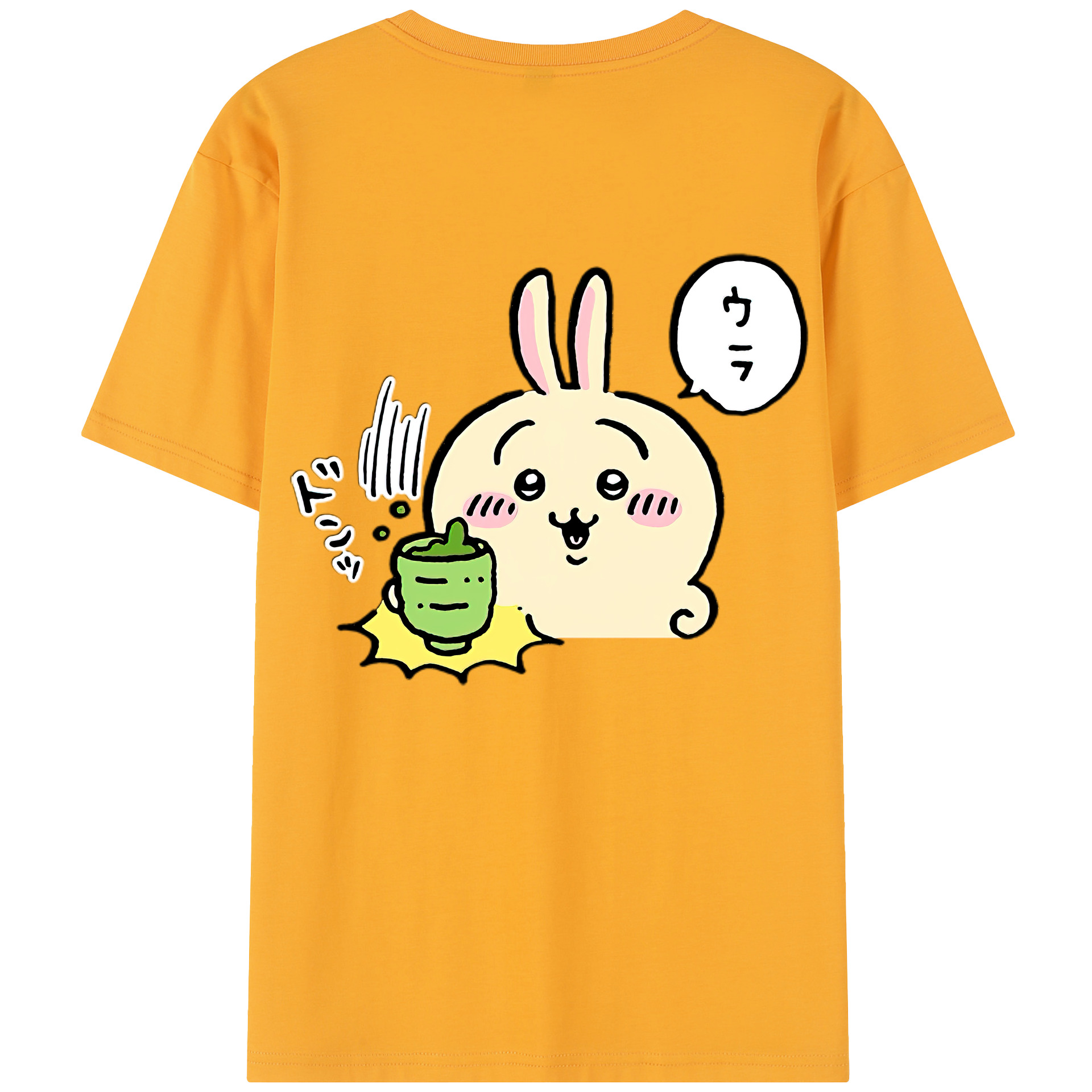 （画像用） ちいかわ うさぎ Chii-kawa usagi レディース半袖Tシャツ(バックプリント)