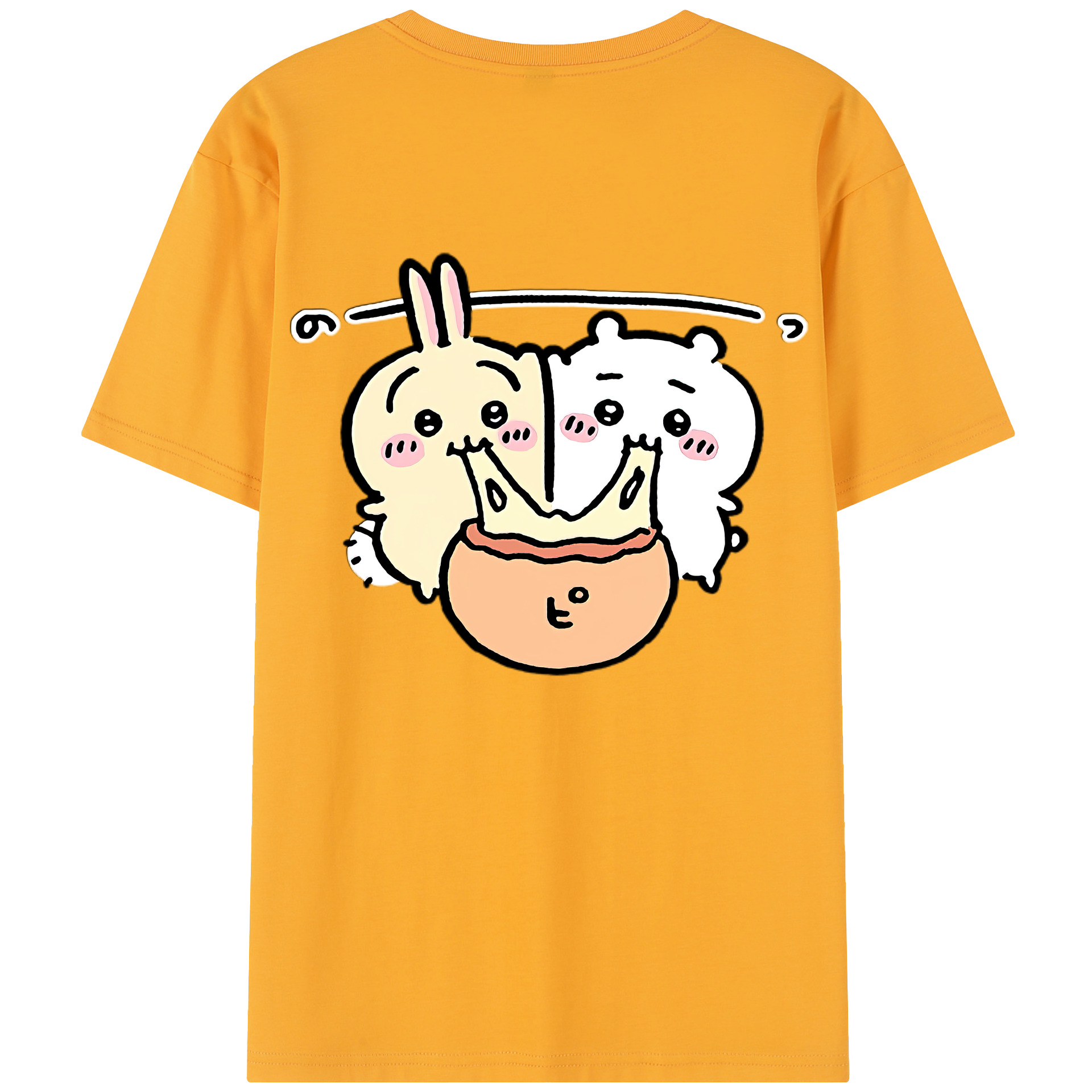 （画像用） ちいかわ うさぎ Chii-kawa usagi レディース半袖Tシャツ(バックプリント)