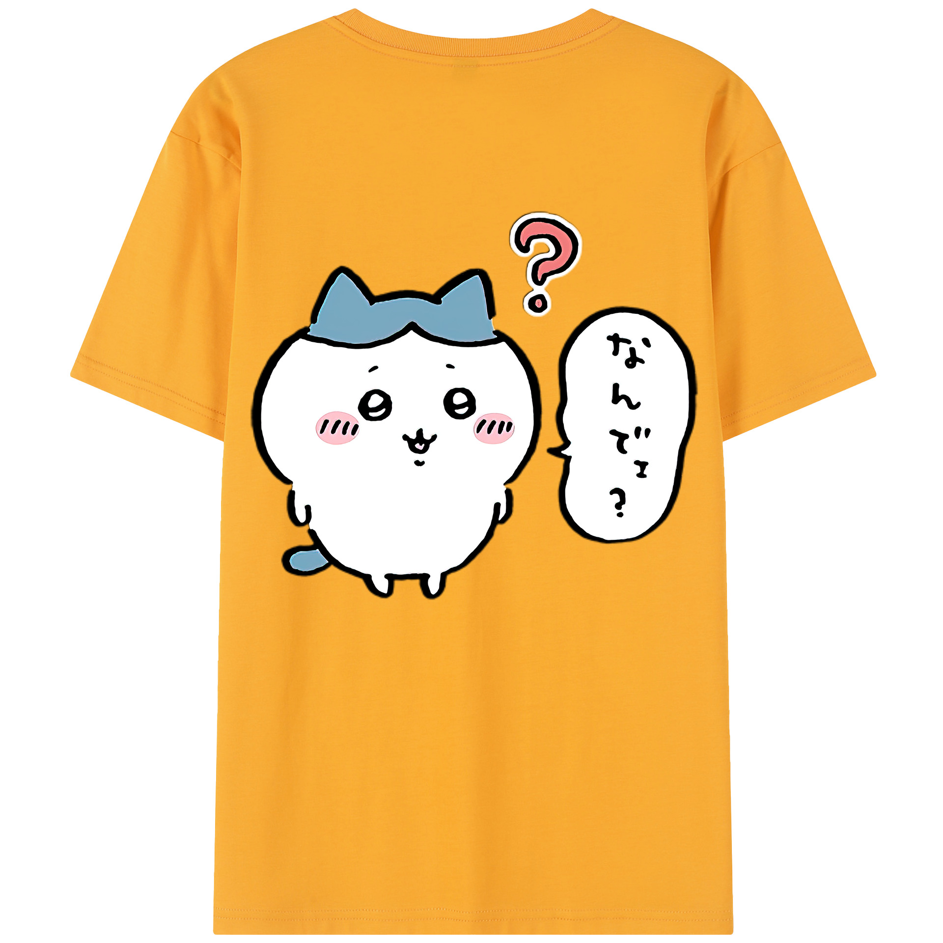 （画像用） ちいかわ ハチワレ Chii-kawa hachiware レディース半袖Tシャツ(バックプリント)