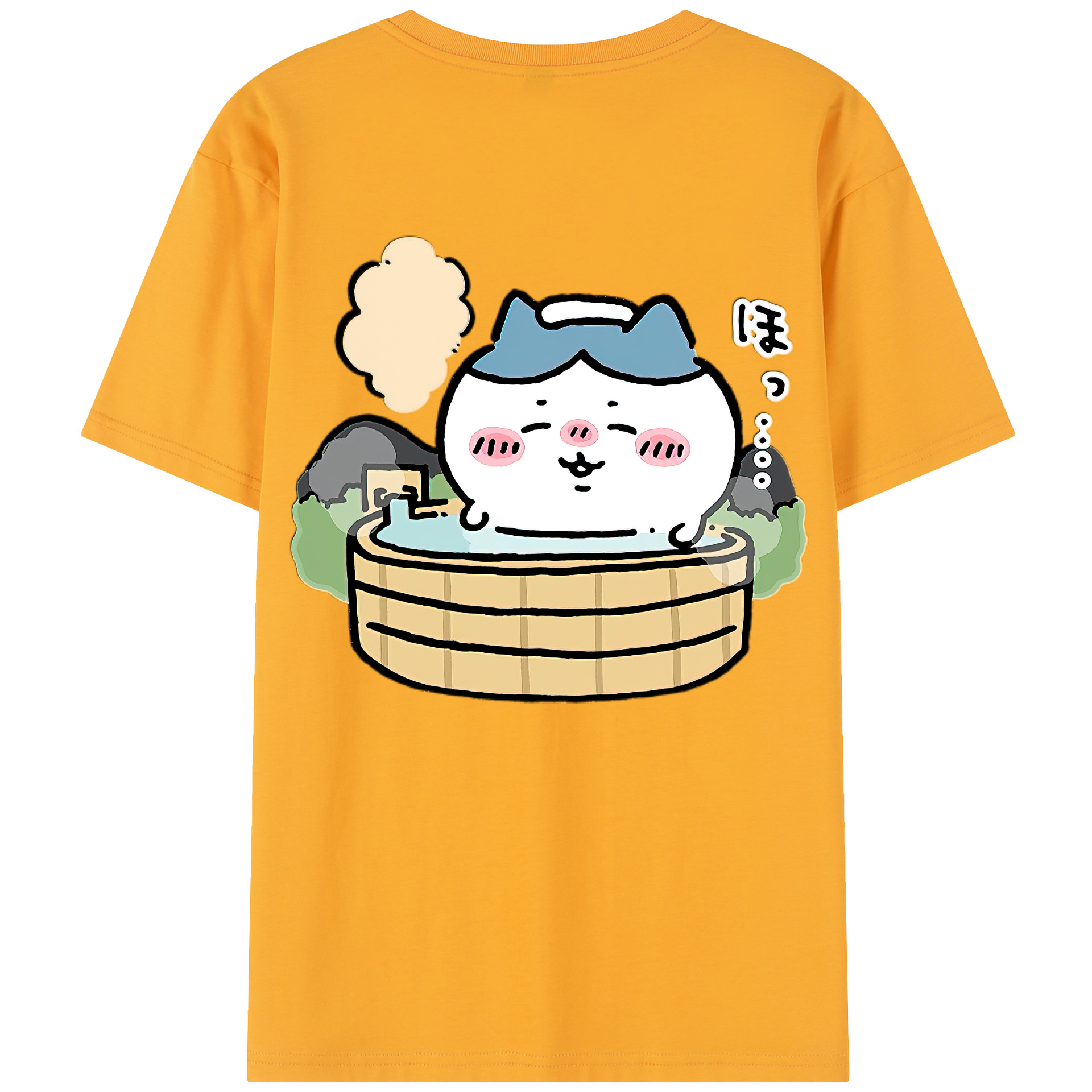 （画像用） ちいかわ ハチワレ Chii-kawa hachiware レディース半袖Tシャツ(バックプリント)