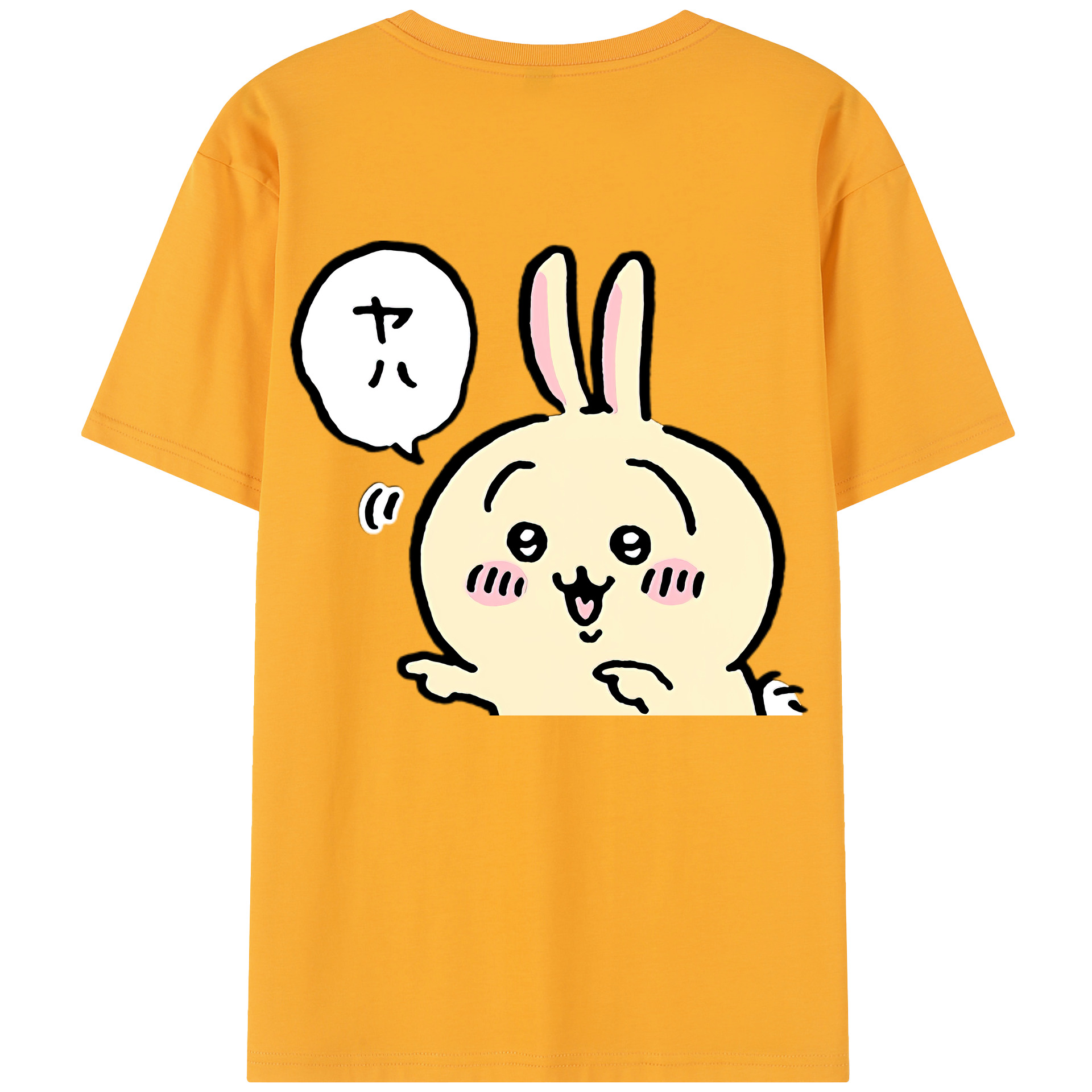 （画像用） ちいかわ うさぎ Chii-kawa usagi レディース半袖Tシャツ(バックプリント)