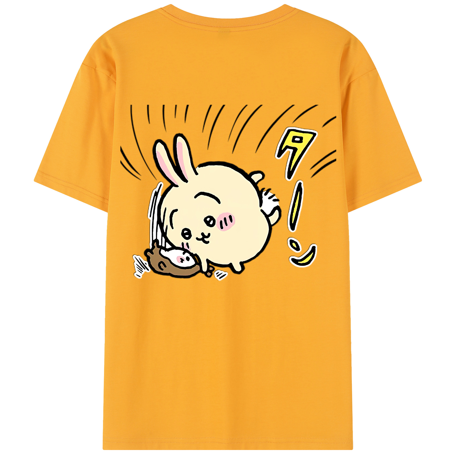 （画像用） ちいかわ うさぎ Chii-kawa usagi レディース半袖Tシャツ(バックプリント)