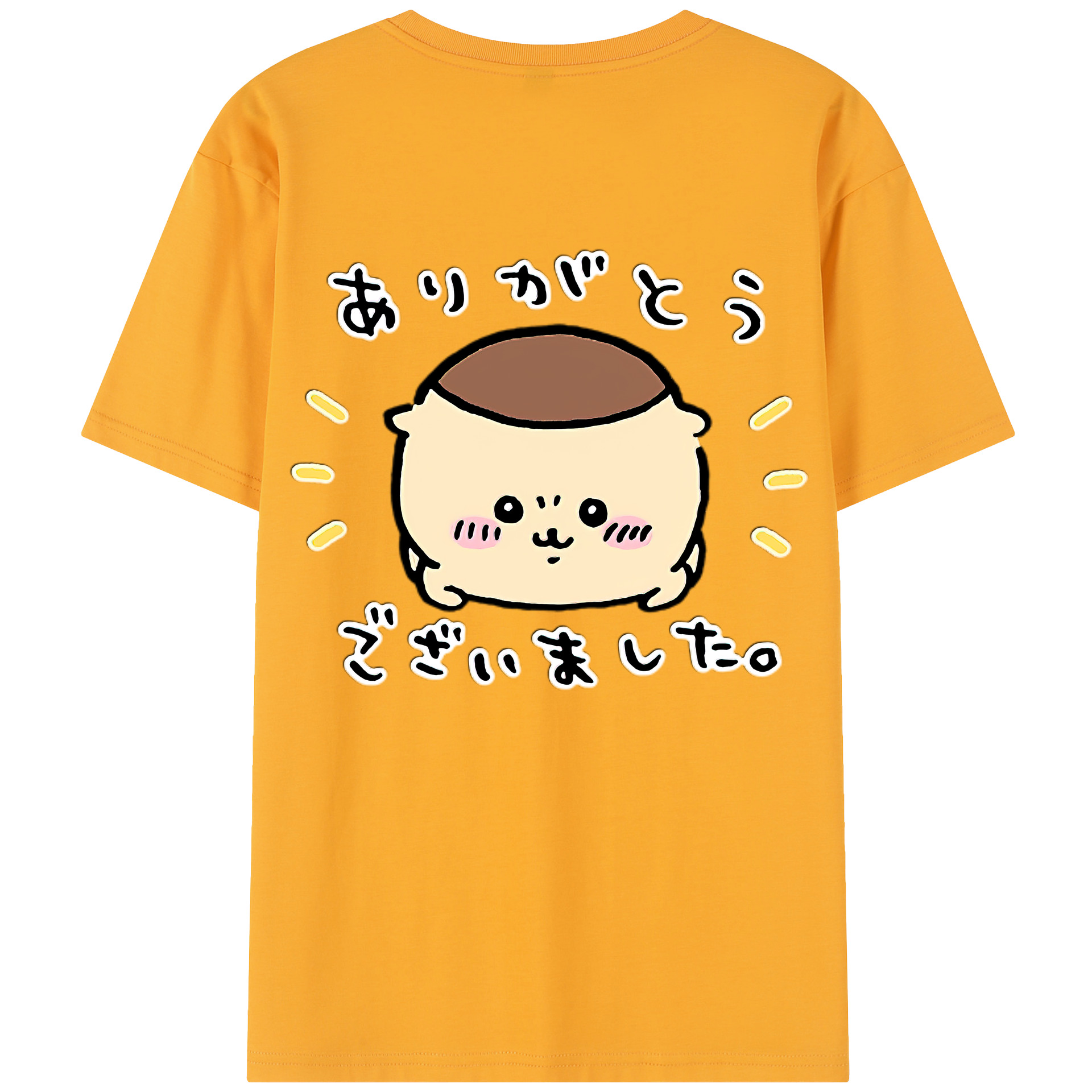 （画像用） ちいかわ くりまんじゅう Chii-kawa kuri manjū レディース半袖Tシャツ(バックプリント)