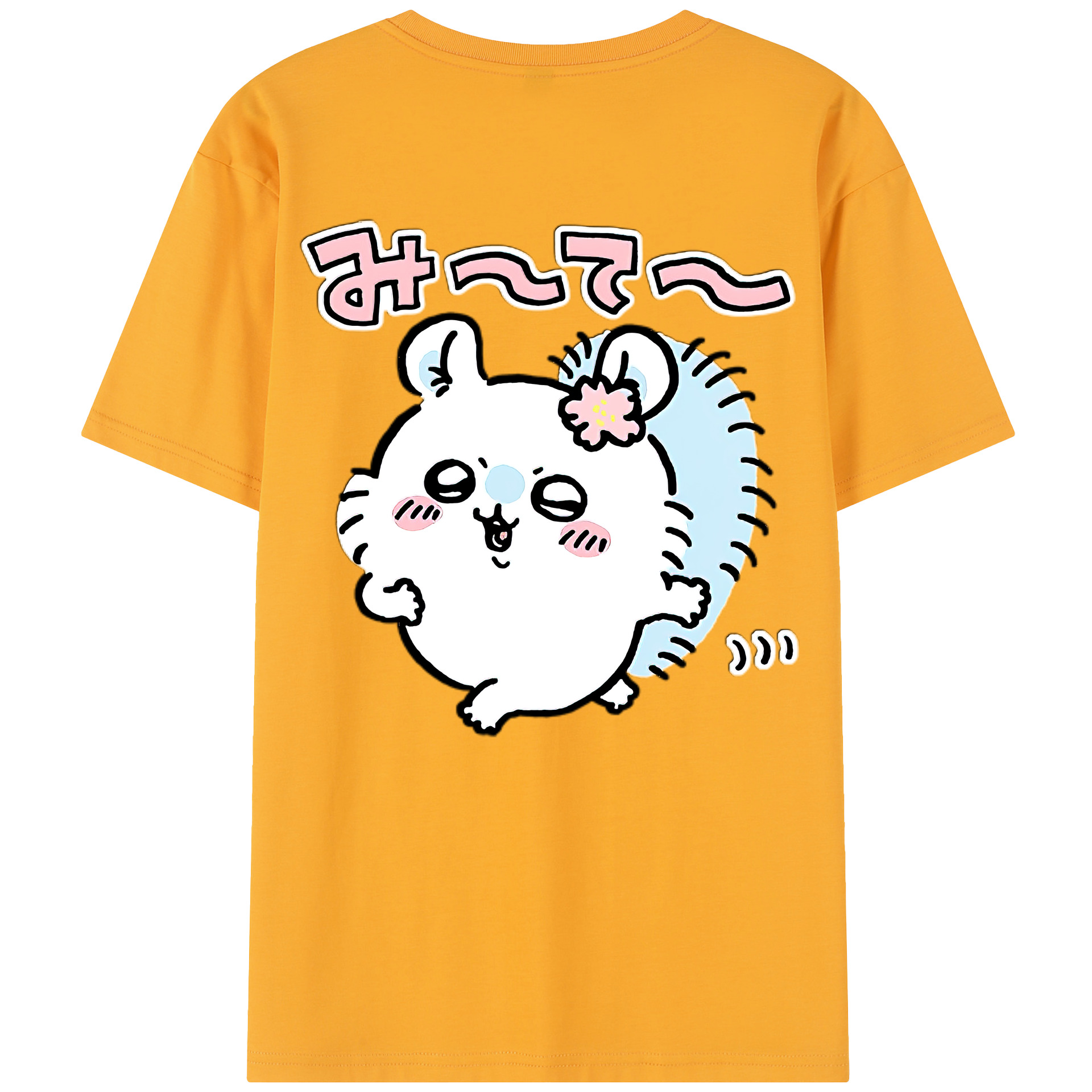 （画像用） ちいかわ モモンガ Chii-kawa Momonga レディース半袖Tシャツ(バックプリント)