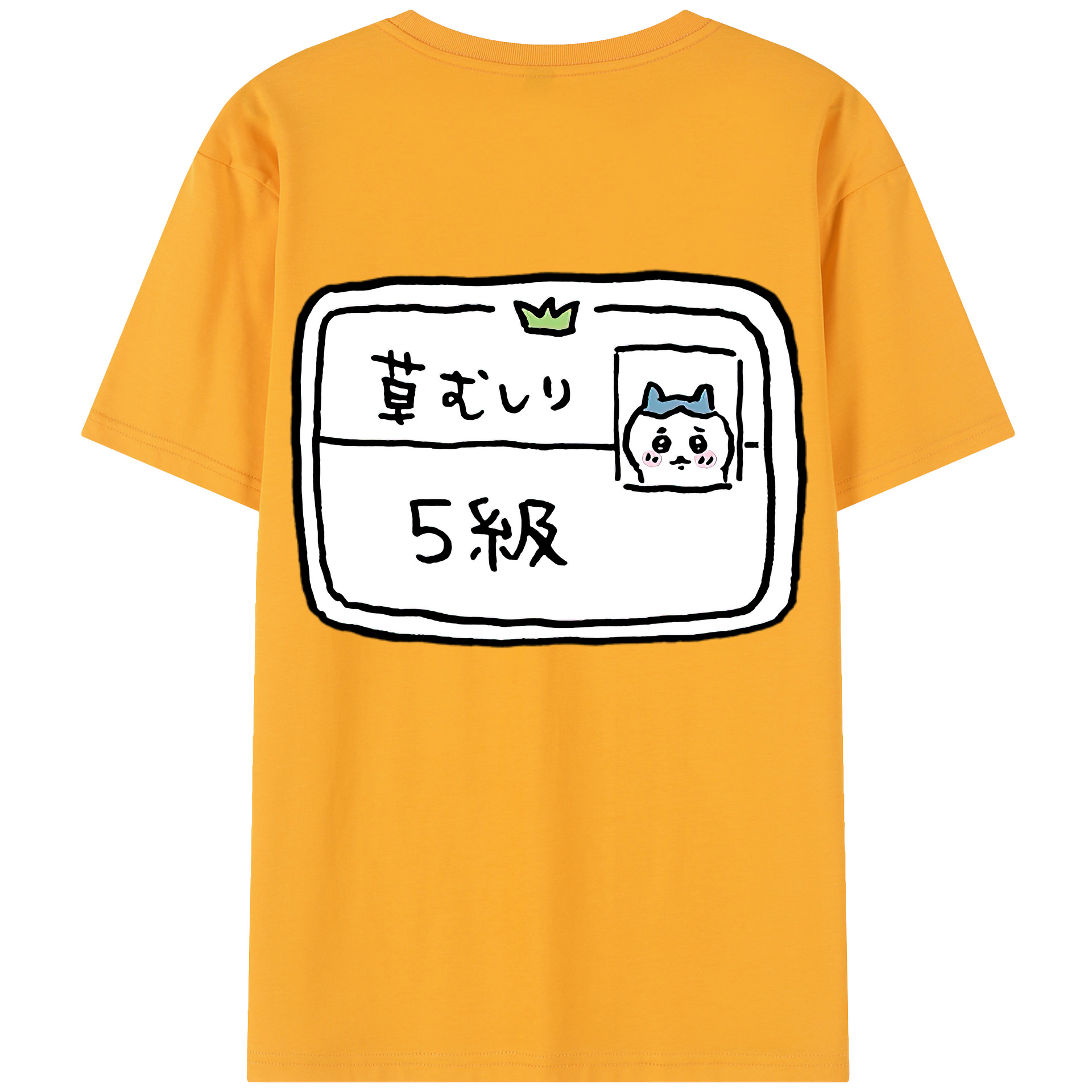 （画像用） ちいかわ ハチワレ Chii-kawa hachiware レディース半袖Tシャツ(バックプリント)