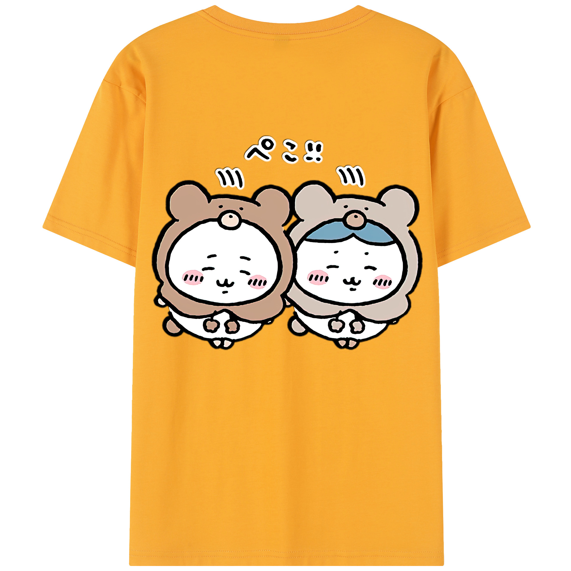 （画像用） ちいかわ ハチワレ Chii-kawa hachiware レディース半袖Tシャツ(バックプリント)