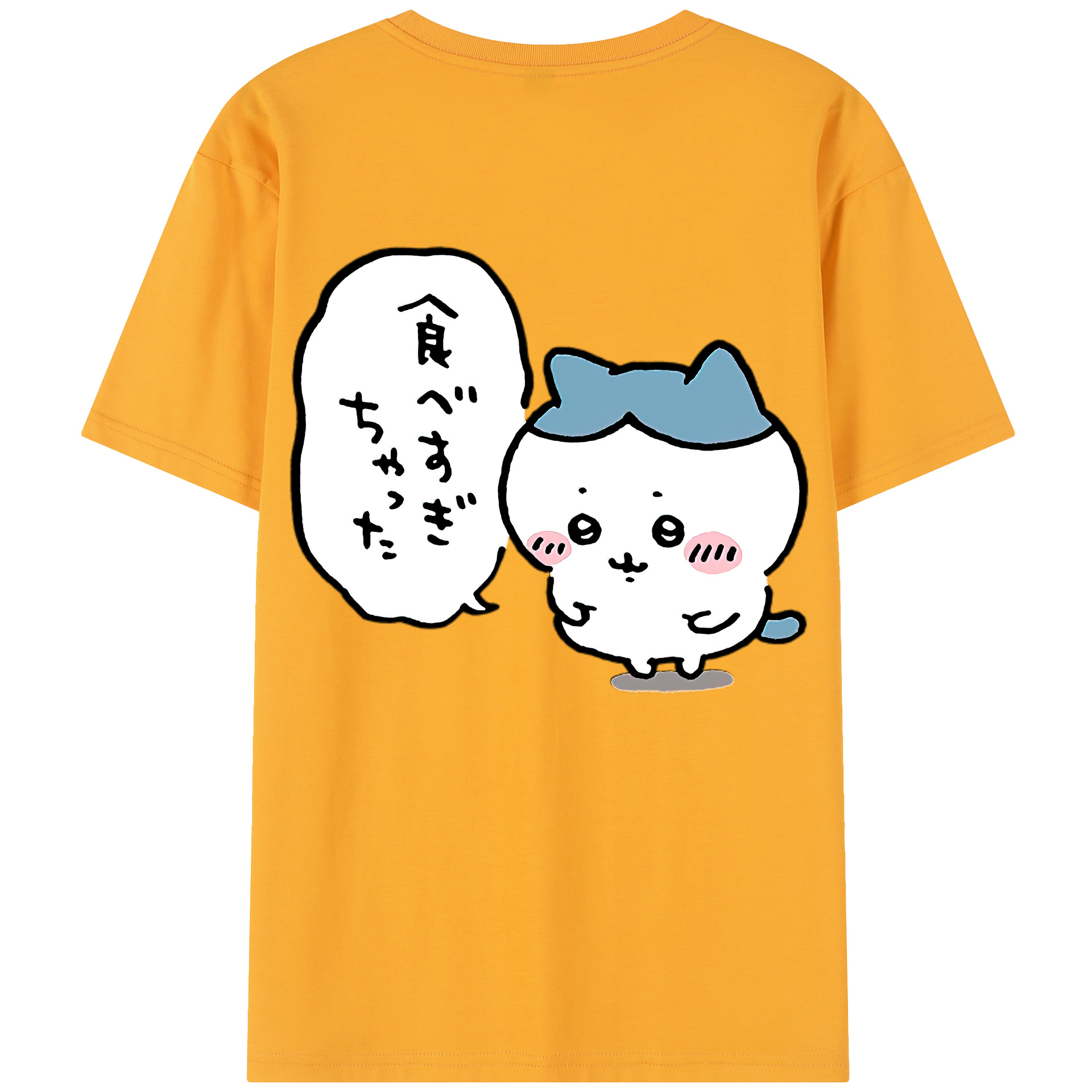 （画像用） ちいかわ ハチワレ Chii-kawa hachiware レディース半袖Tシャツ(バックプリント)