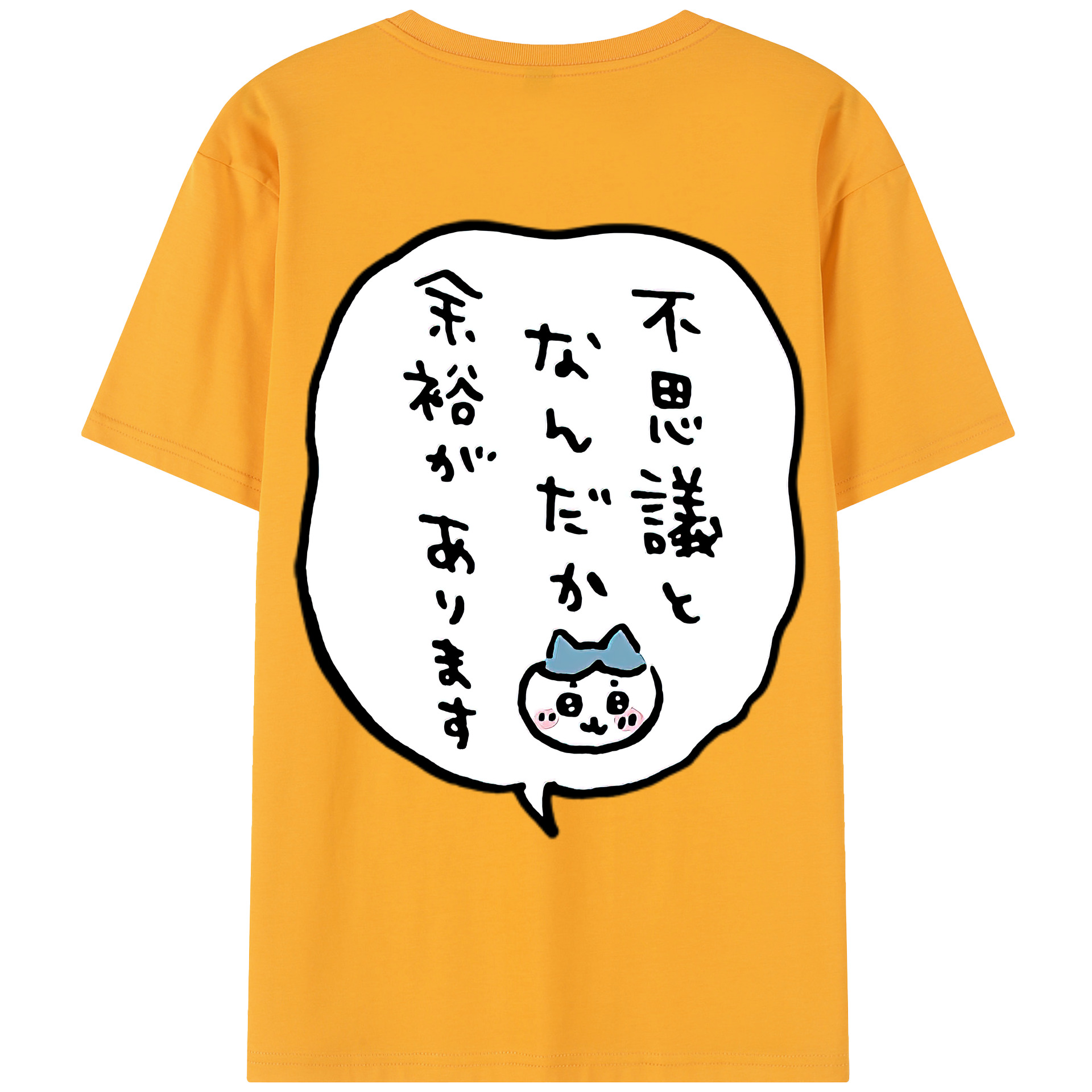 （画像用） ちいかわ ハチワレ Chii-kawa hachiware レディース半袖Tシャツ(バックプリント)