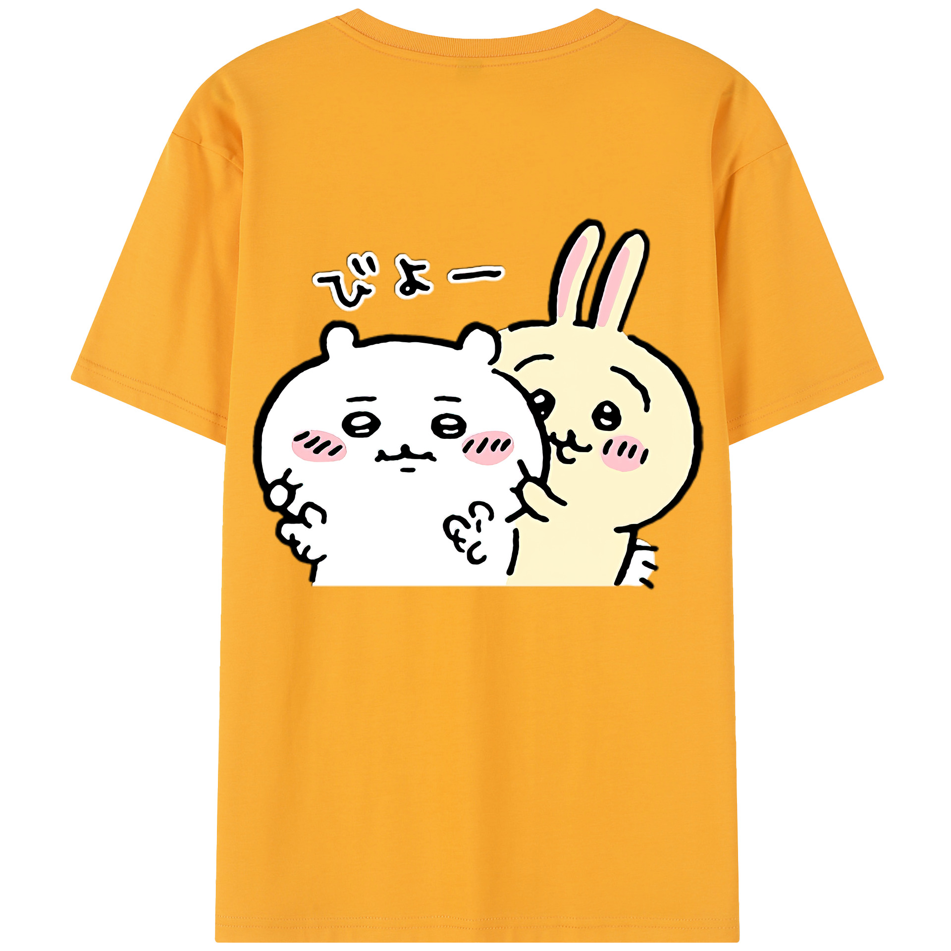 （画像用） ちいかわ うさぎ Chii-kawa usagi レディース半袖Tシャツ(バックプリント)