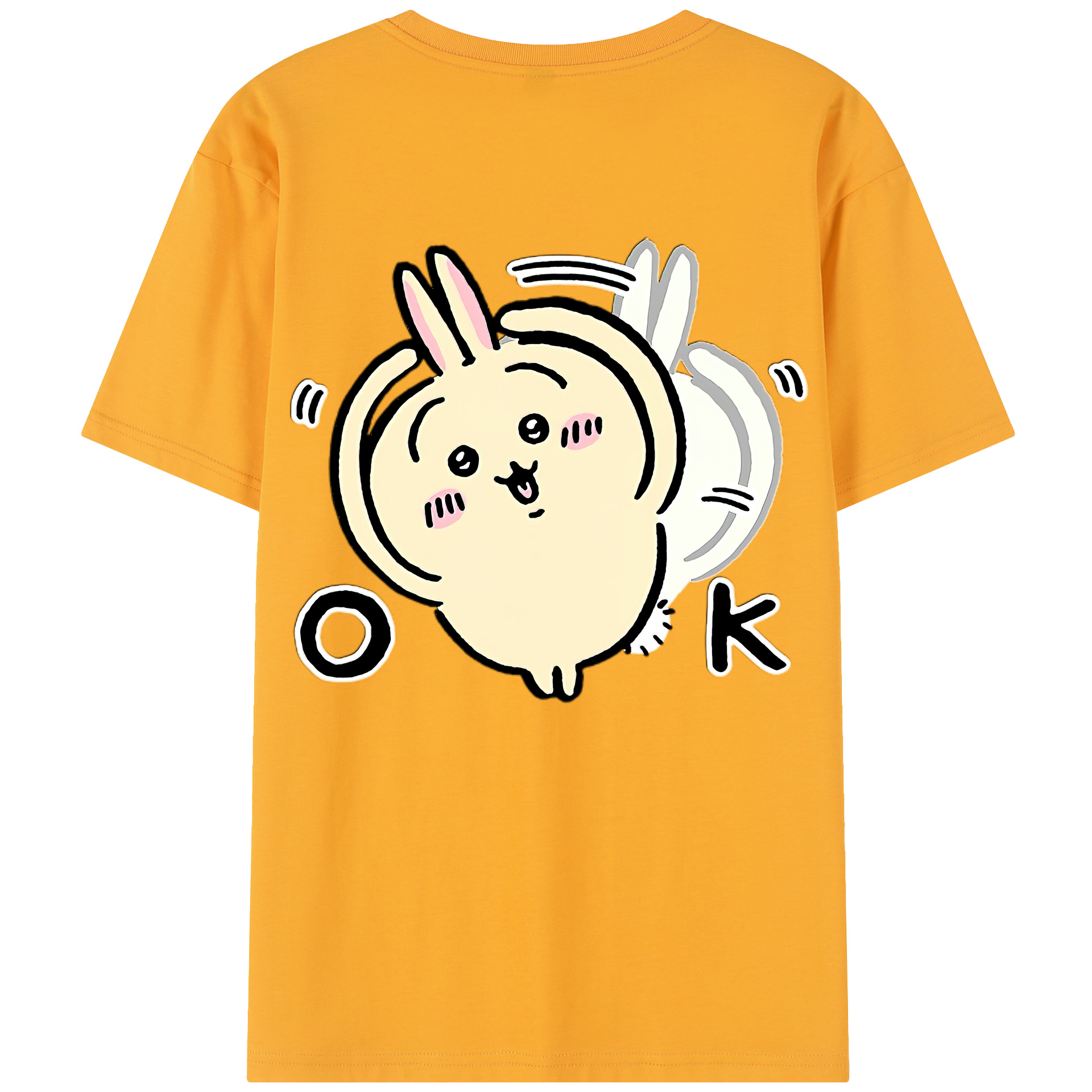 （画像用） ちいかわ うさぎ Chii-kawa usagi レディース半袖Tシャツ(バックプリント)