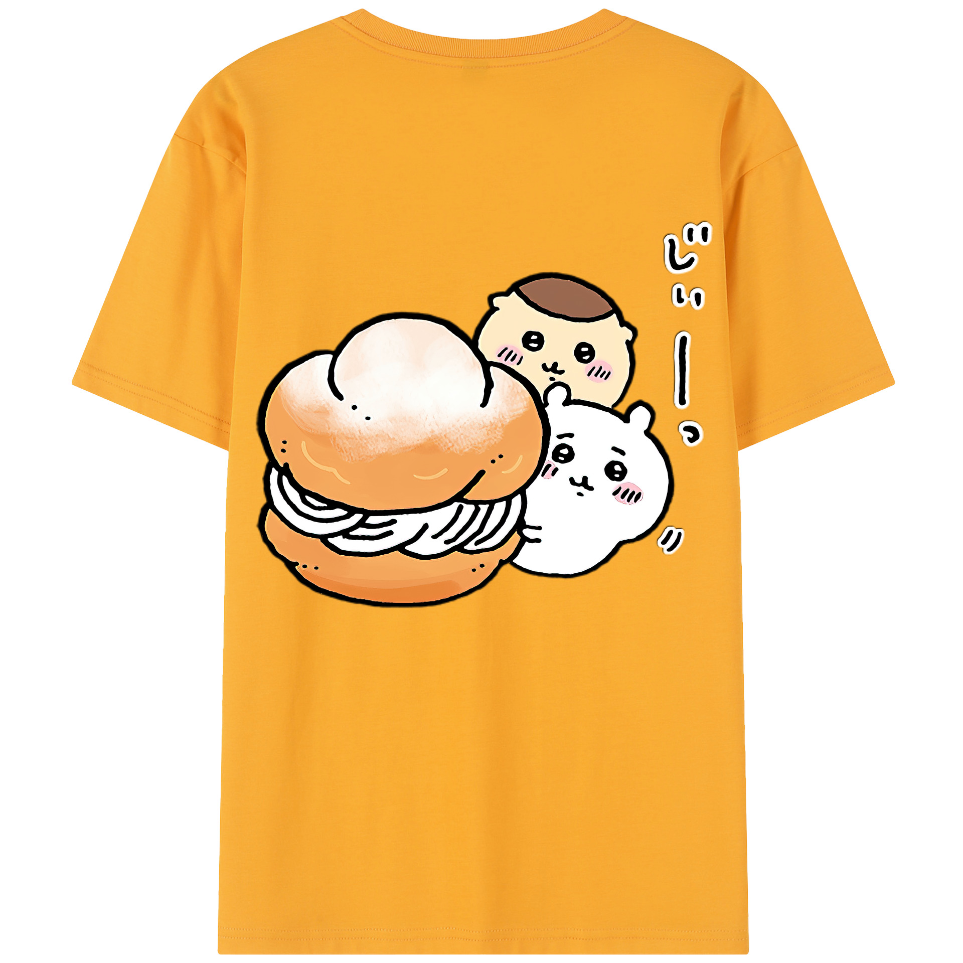 （画像用） ちいかわ くりまんじゅう Chii-kawa kuri manjū レディース半袖Tシャツ(バックプリント)