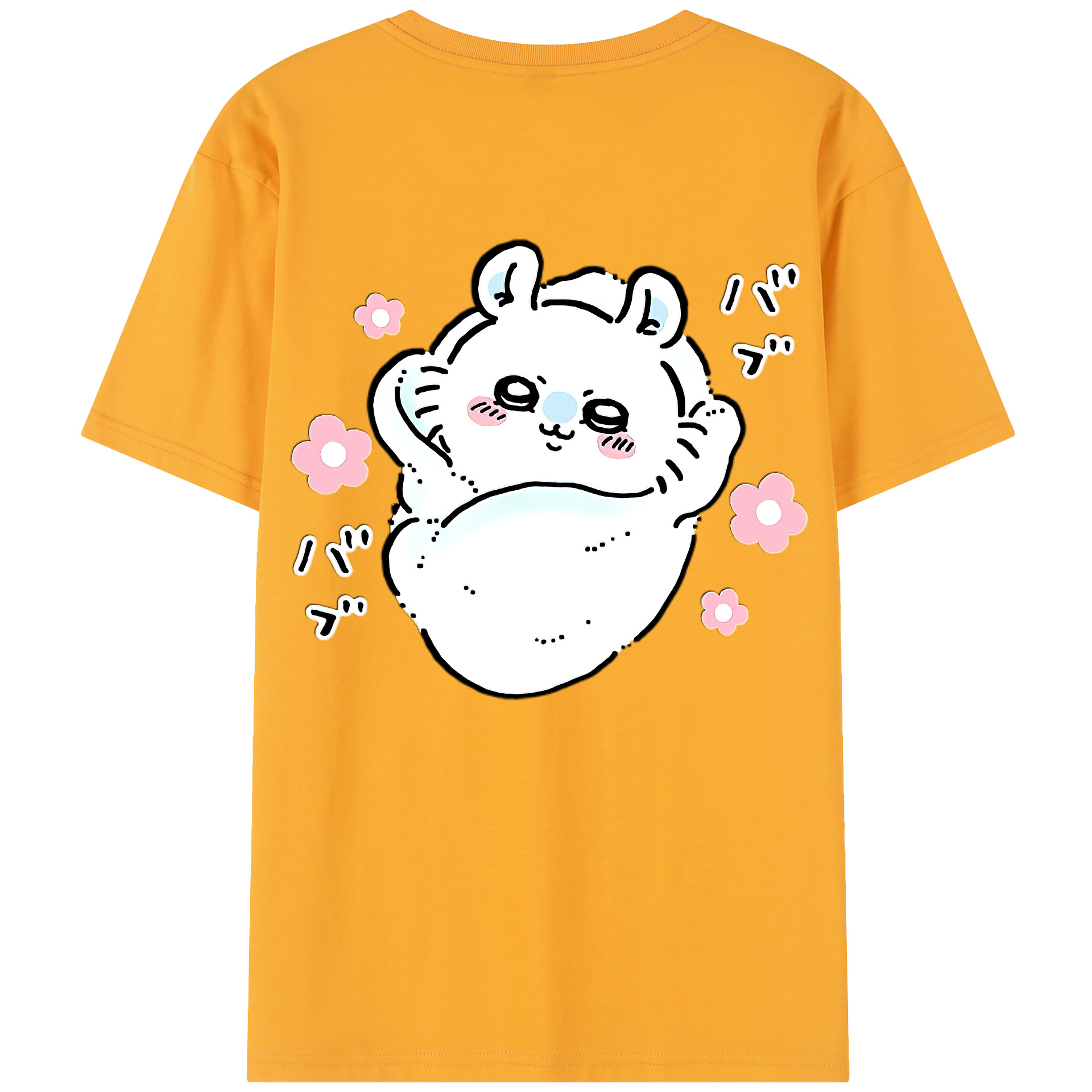 （画像用） ちいかわ モモンガ Chii-kawa Momonga レディース半袖Tシャツ(バックプリント)