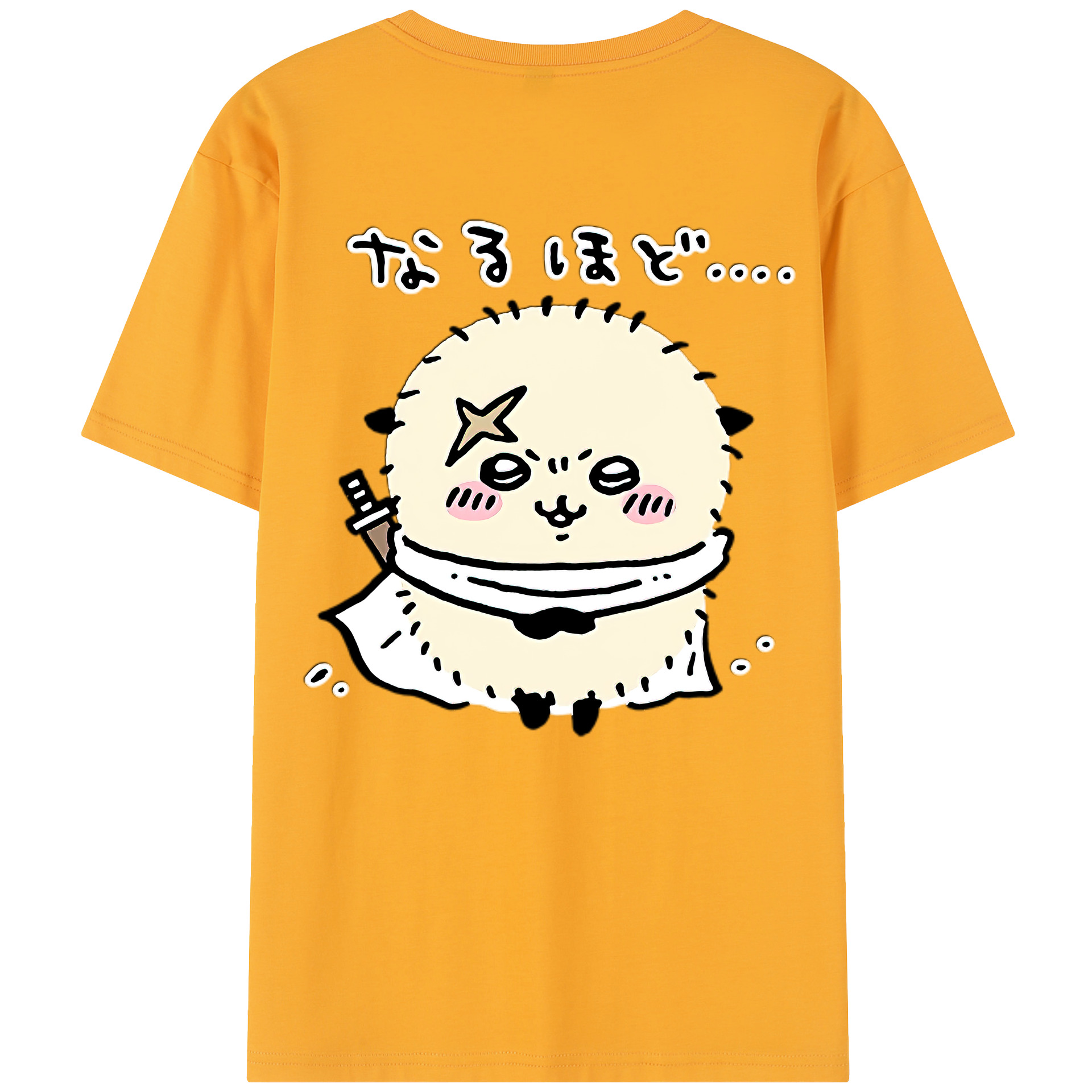 （画像用） ちいかわ ラッコ Chii-kawa Sea otter レディース半袖Tシャツ(バックプリント)