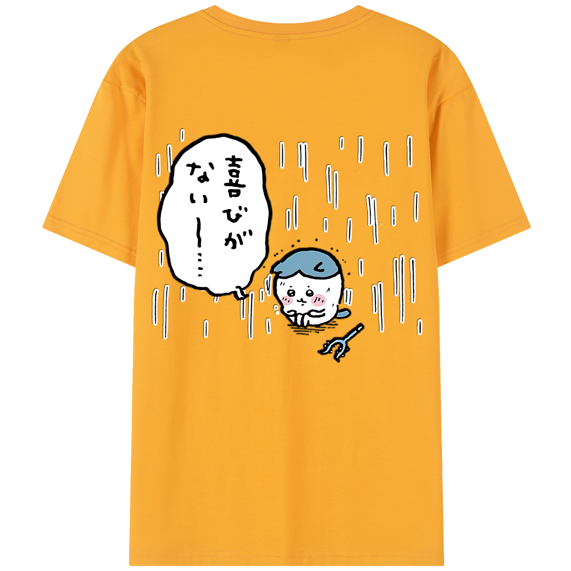 （画像用） ちいかわ ハチワレ Chii-kawa hachiware レディース半袖Tシャツ(バックプリント)
