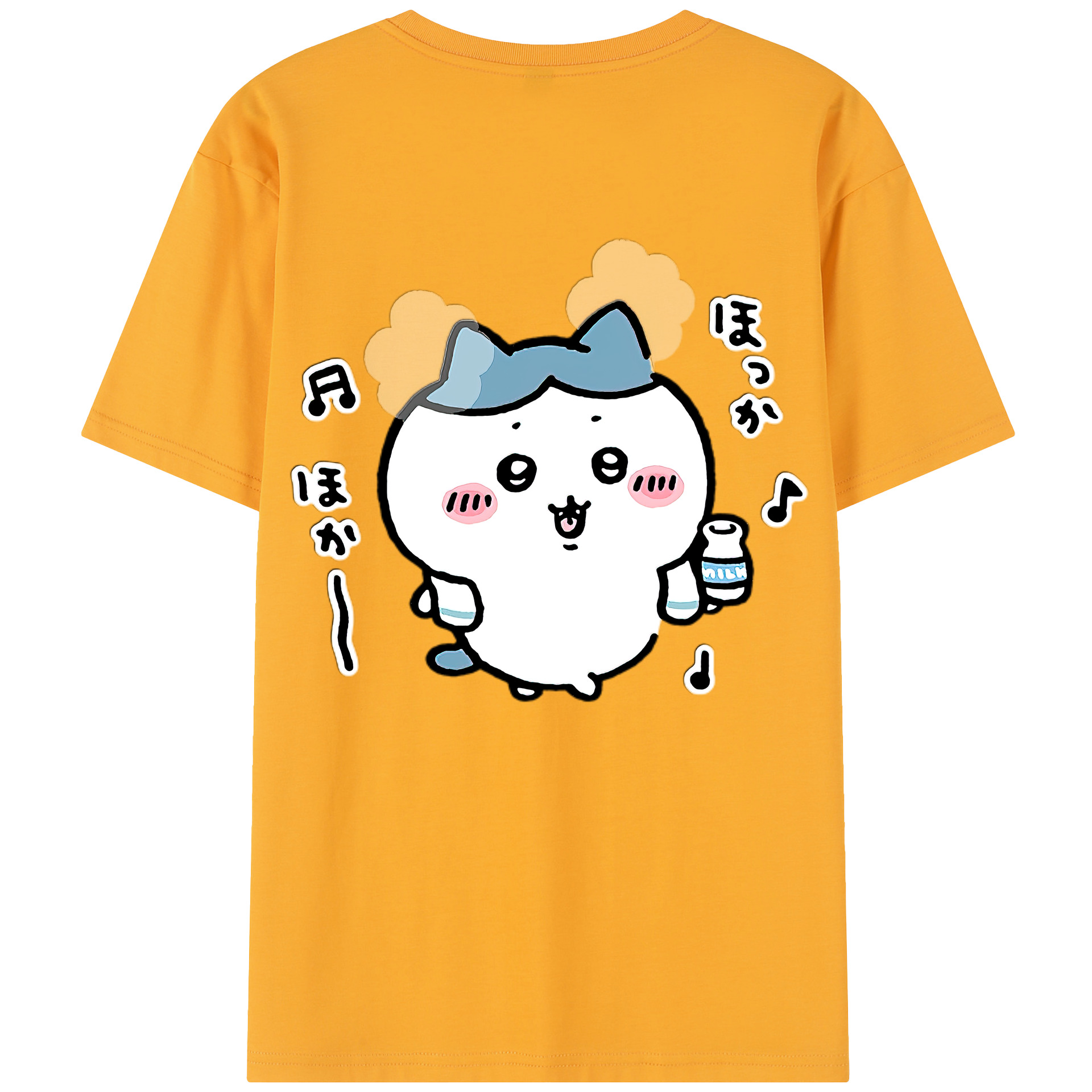 （画像用） ちいかわ ハチワレ Chii-kawa hachiware レディース半袖Tシャツ(バックプリント)