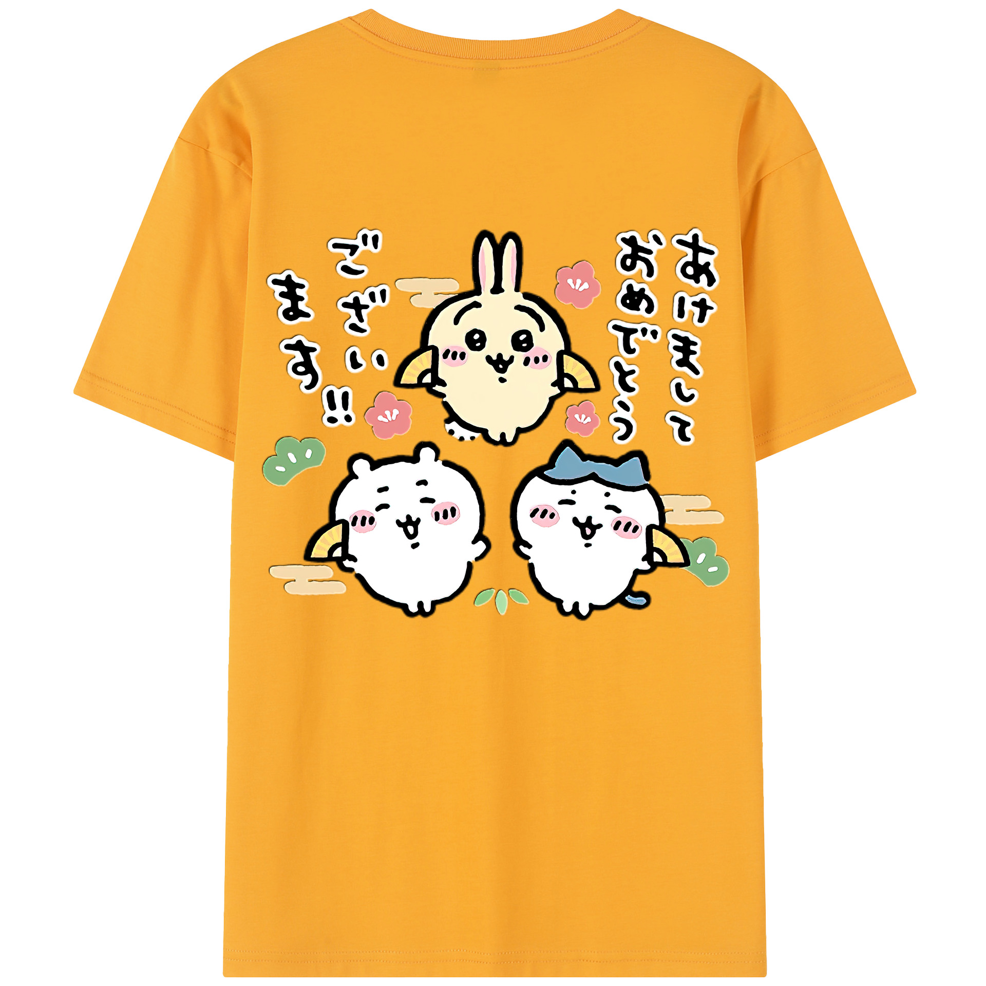 （画像用） ちいかわ ちいかわ Chii-kawa chiikawa レディース半袖Tシャツ(バックプリント)