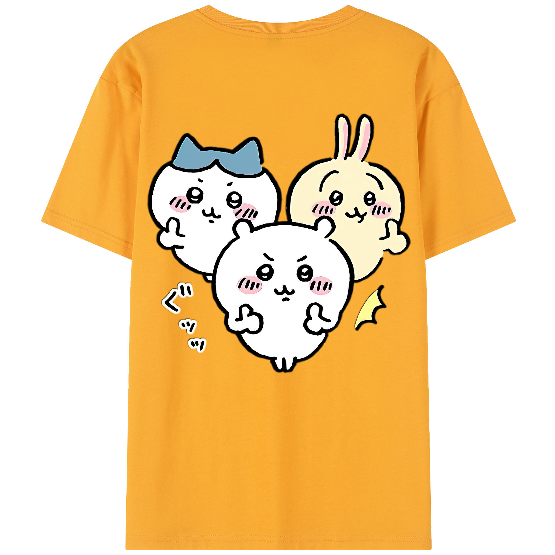（画像用） ちいかわ うさぎ Chii-kawa usagi レディース半袖Tシャツ(バックプリント)