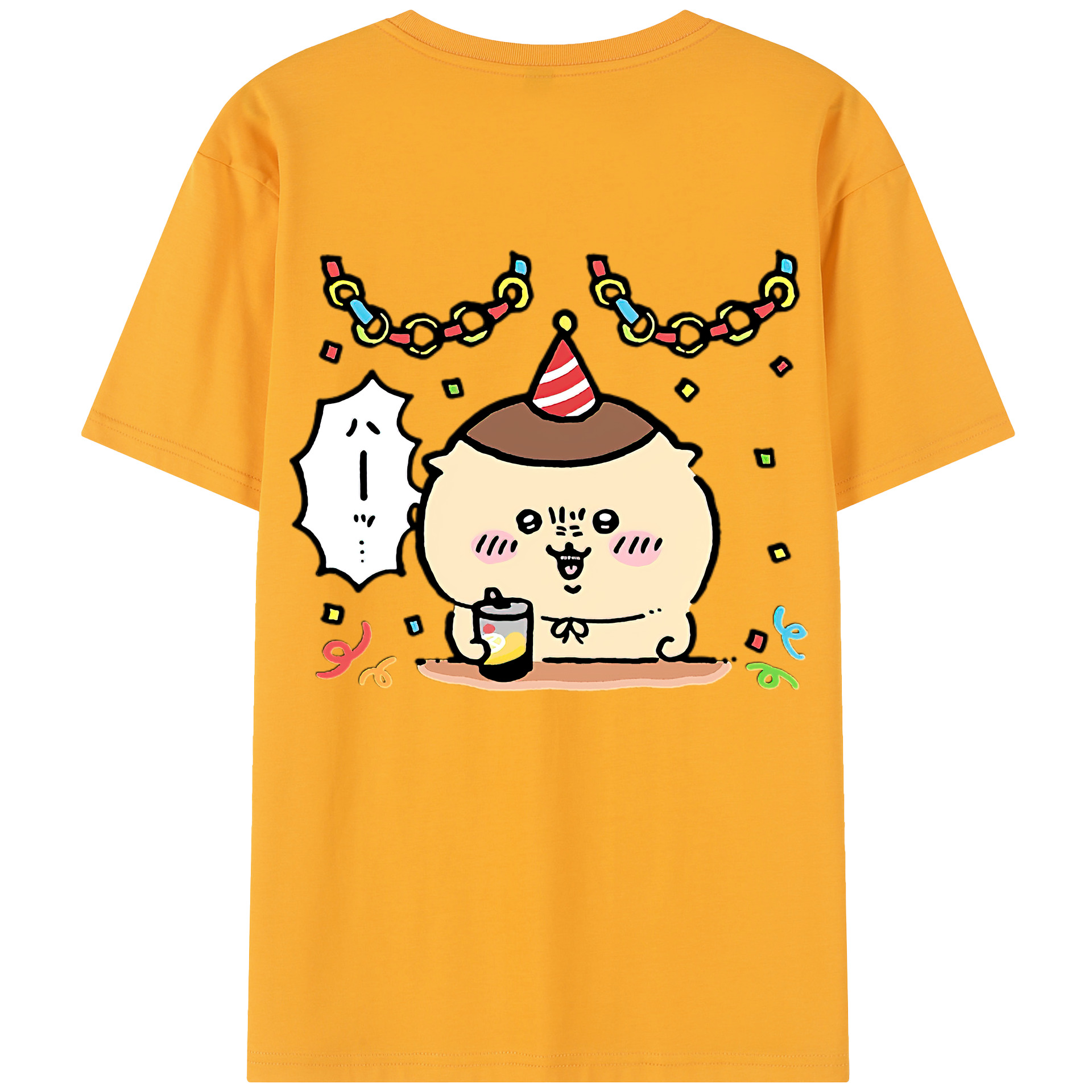 （画像用） ちいかわ くりまんじゅう Chii-kawa kuri manjū レディース半袖Tシャツ(バックプリント)