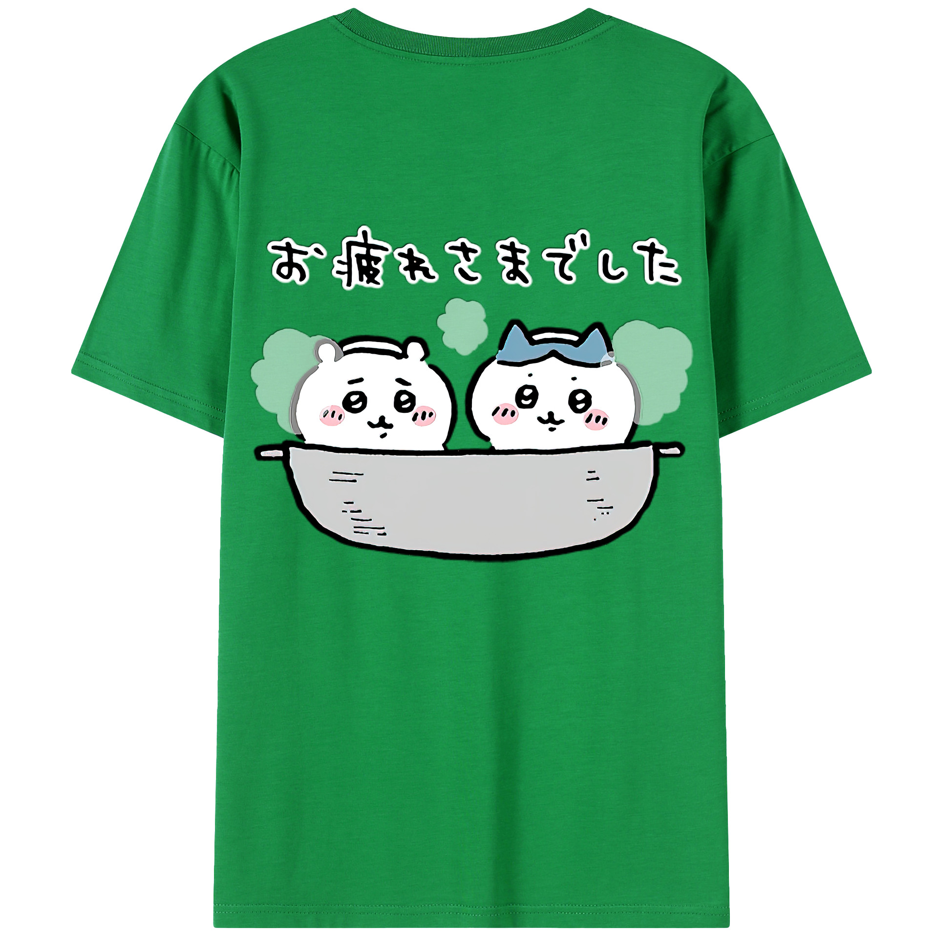 （画像用） ちいかわ ハチワレ Chii-kawa hachiware レディース半袖Tシャツ(バックプリント)