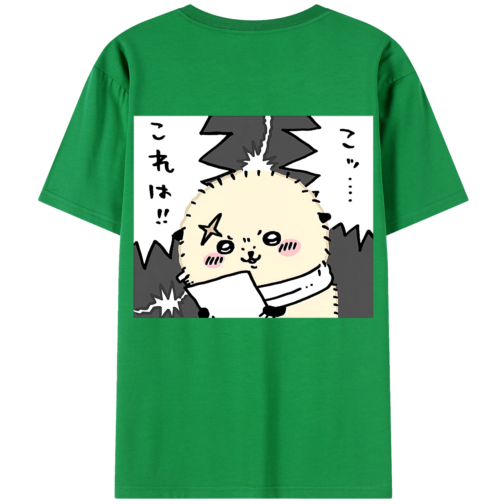 （画像用） ちいかわ ラッコ Chii-kawa Sea otter レディース半袖Tシャツ(バックプリント)