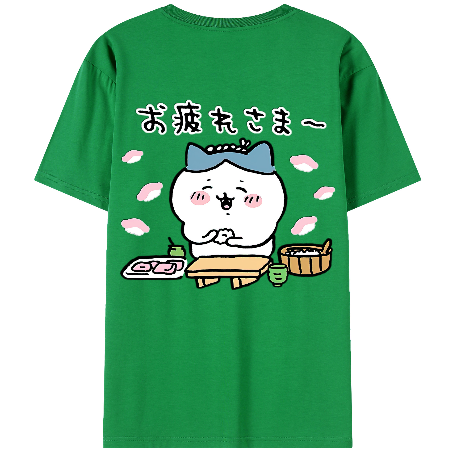 （画像用） ちいかわ ハチワレ Chii-kawa hachiware レディース半袖Tシャツ(バックプリント)