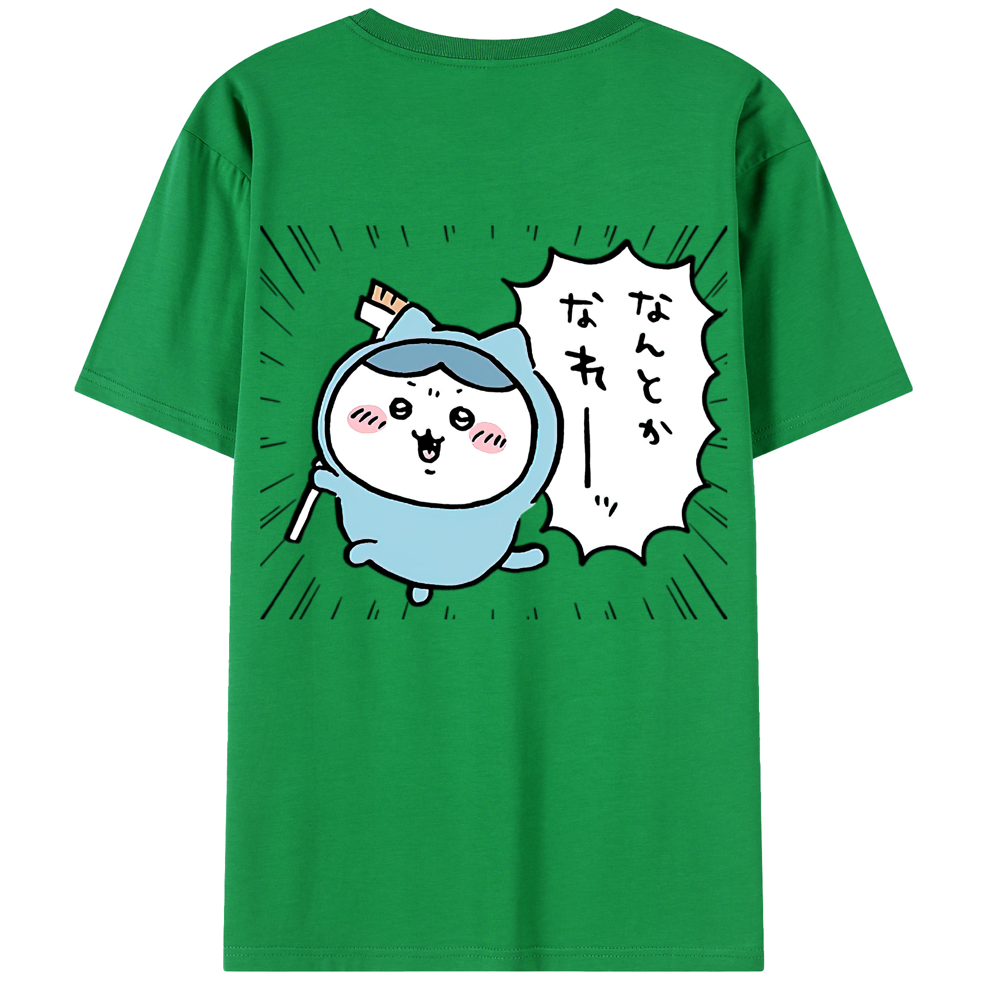 （画像用） ちいかわ ハチワレ Chii-kawa hachiware レディース半袖Tシャツ(バックプリント)