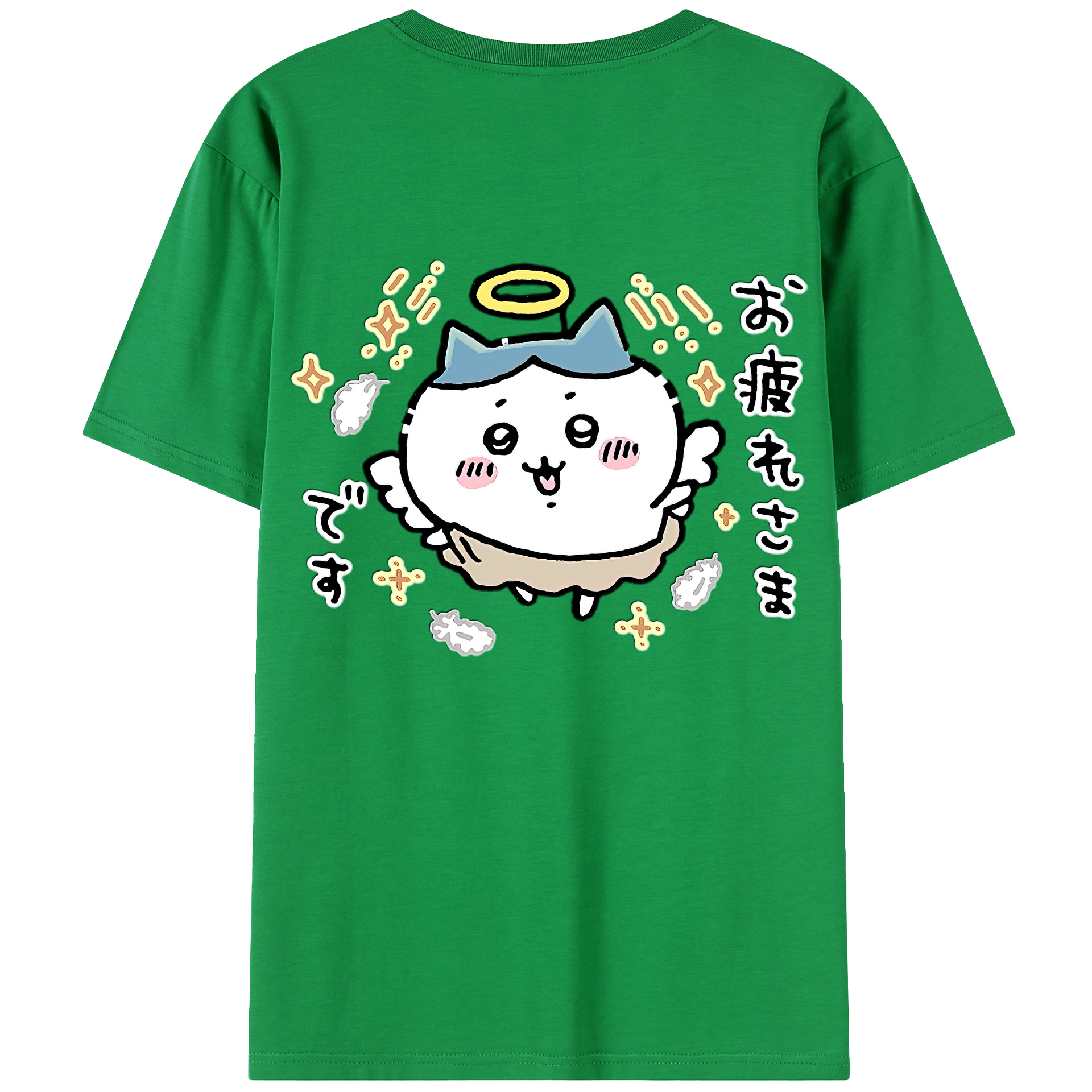 （画像用） ちいかわ ハチワレ Chii-kawa hachiware レディース半袖Tシャツ(バックプリント)