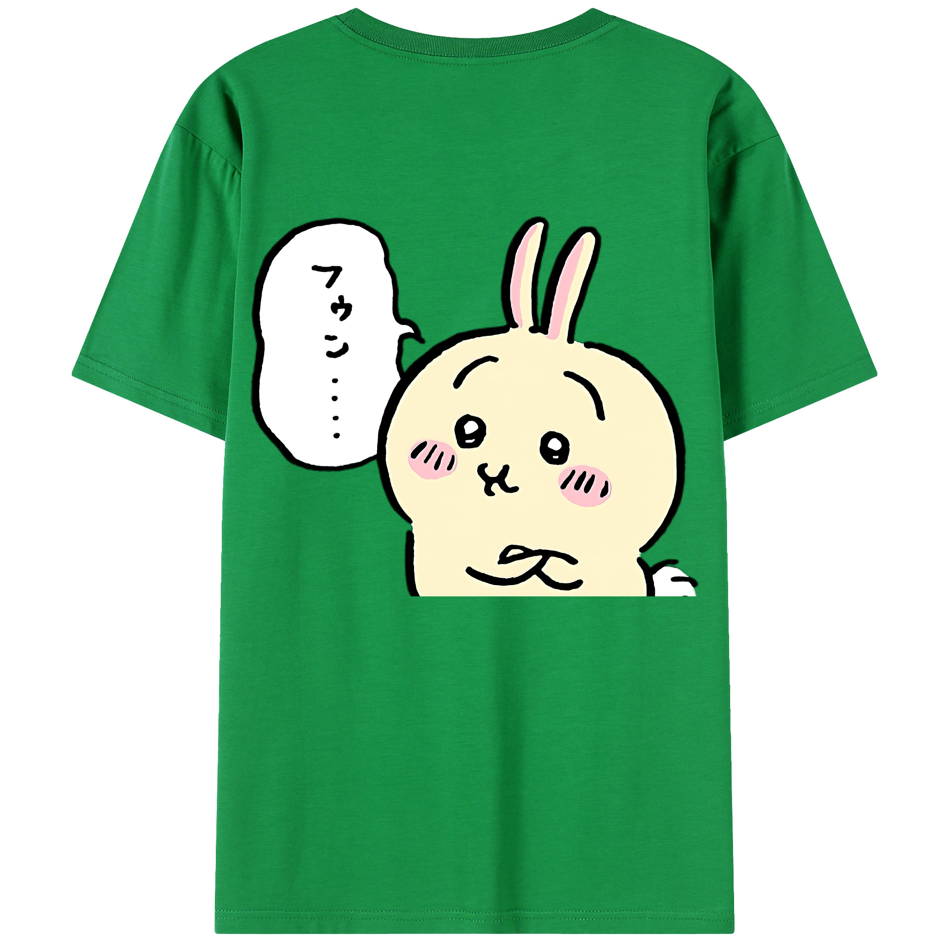 （画像用） ちいかわ うさぎ Chii-kawa usagi レディース半袖Tシャツ(バックプリント)