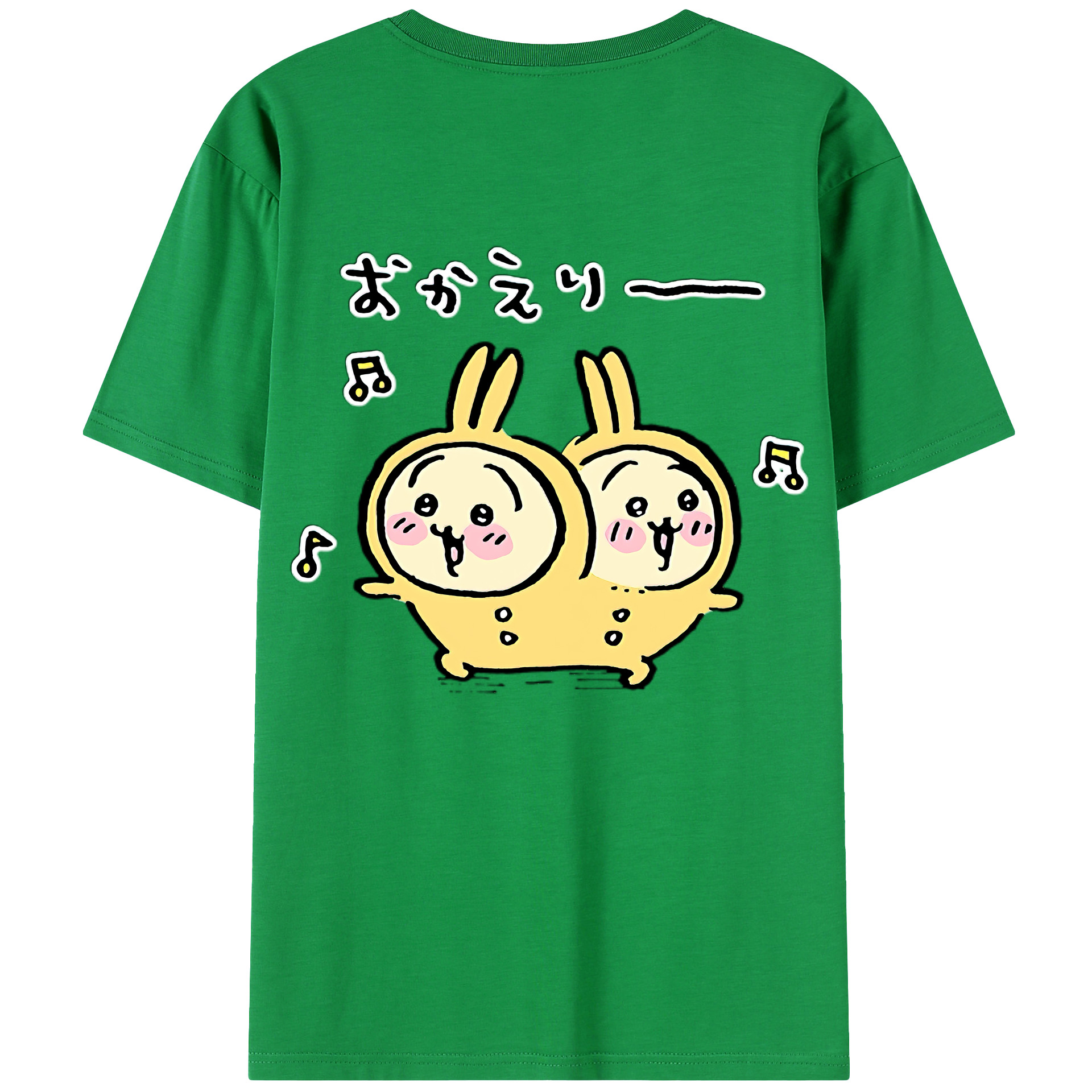 （画像用） ちいかわ うさぎ Chii-kawa usagi レディース半袖Tシャツ(バックプリント)