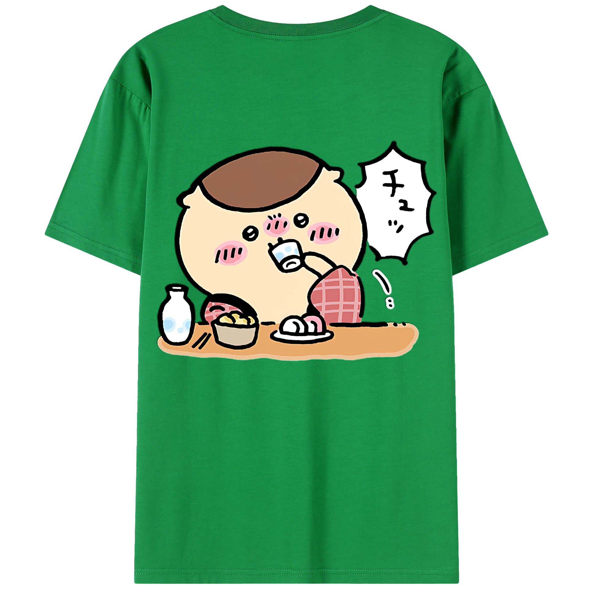 （画像用） ちいかわ くりまんじゅう Chii-kawa kuri manjū レディース半袖Tシャツ(バックプリント)