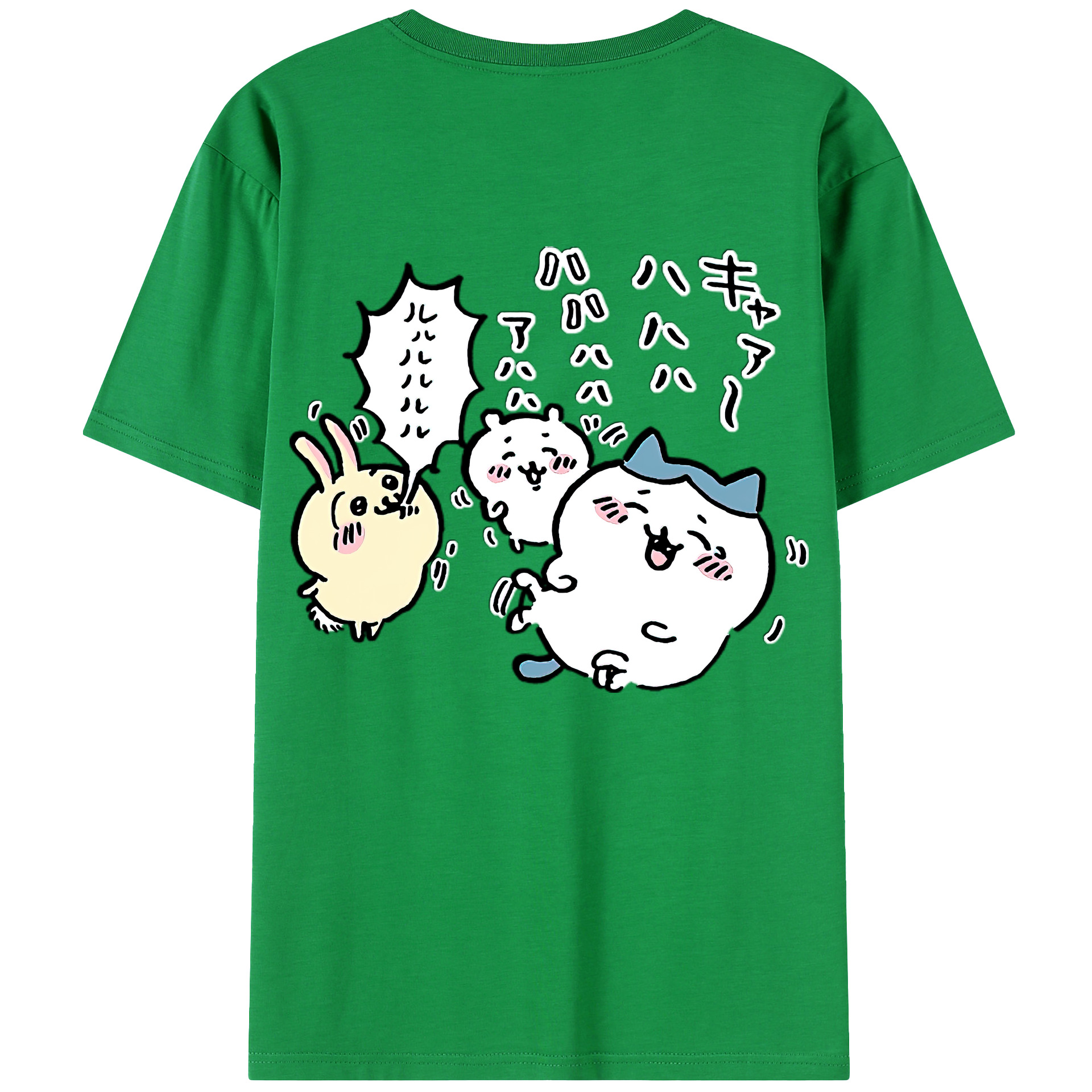 （画像用） ちいかわ うさぎ Chii-kawa usagi レディース半袖Tシャツ(バックプリント)