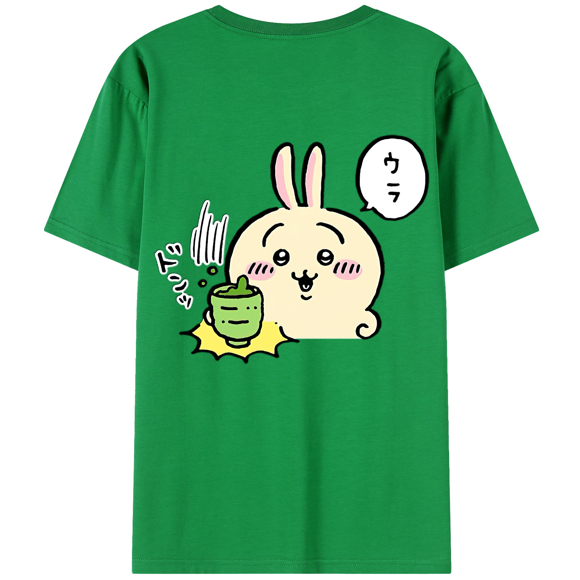 （画像用） ちいかわ うさぎ Chii-kawa usagi レディース半袖Tシャツ(バックプリント)