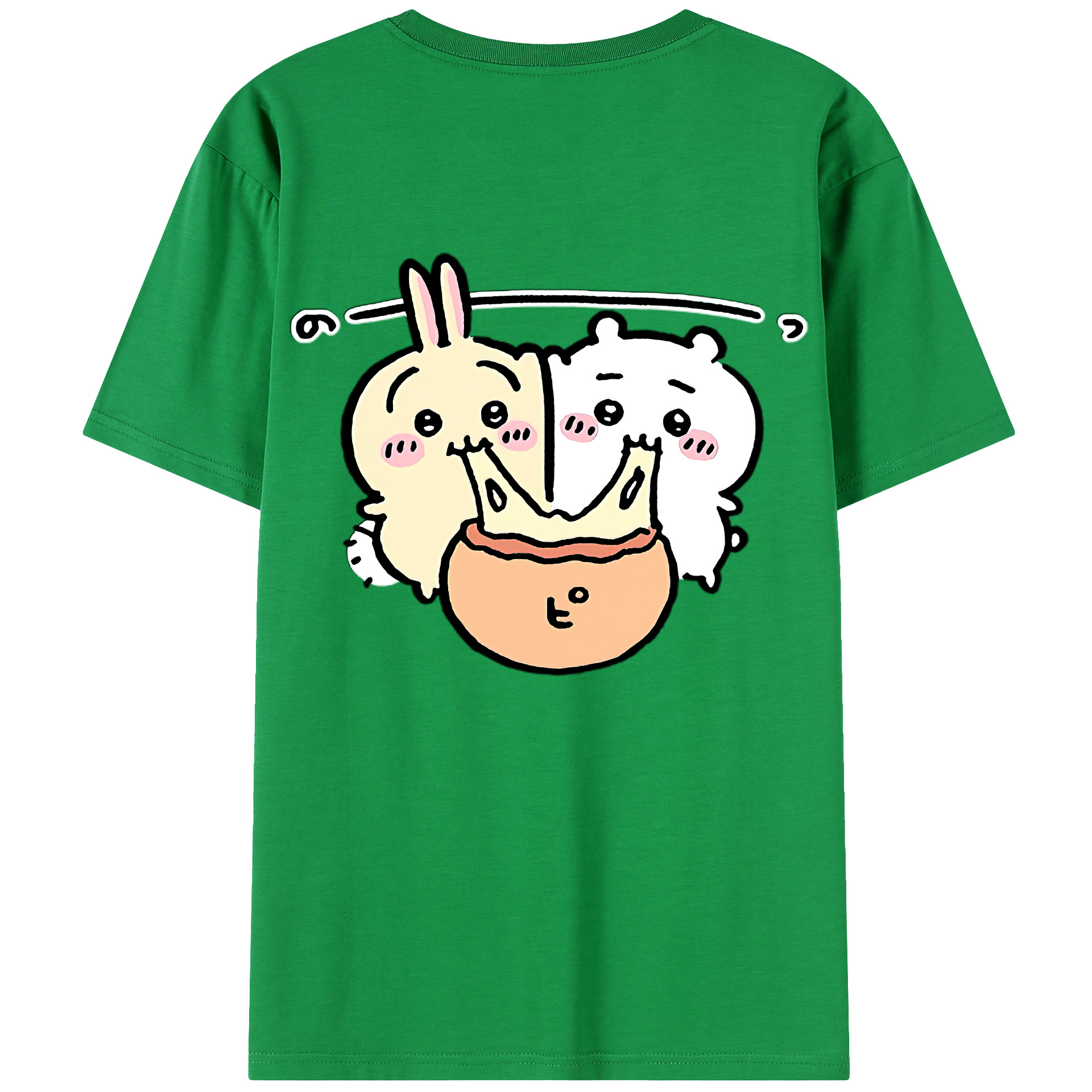 （画像用） ちいかわ うさぎ Chii-kawa usagi レディース半袖Tシャツ(バックプリント)