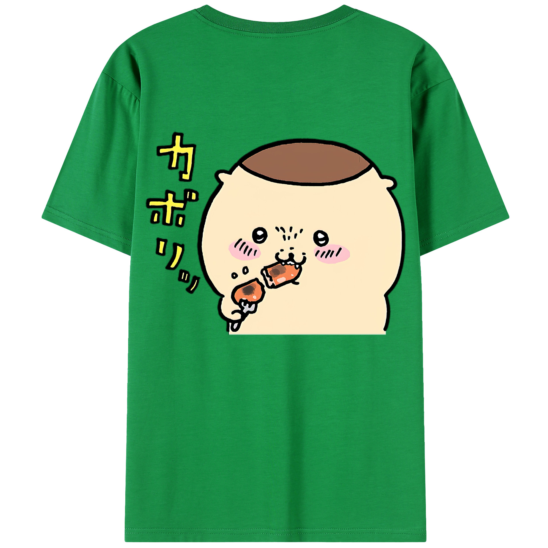 （画像用） ちいかわ くりまんじゅう Chii-kawa kuri manjū レディース半袖Tシャツ(バックプリント)