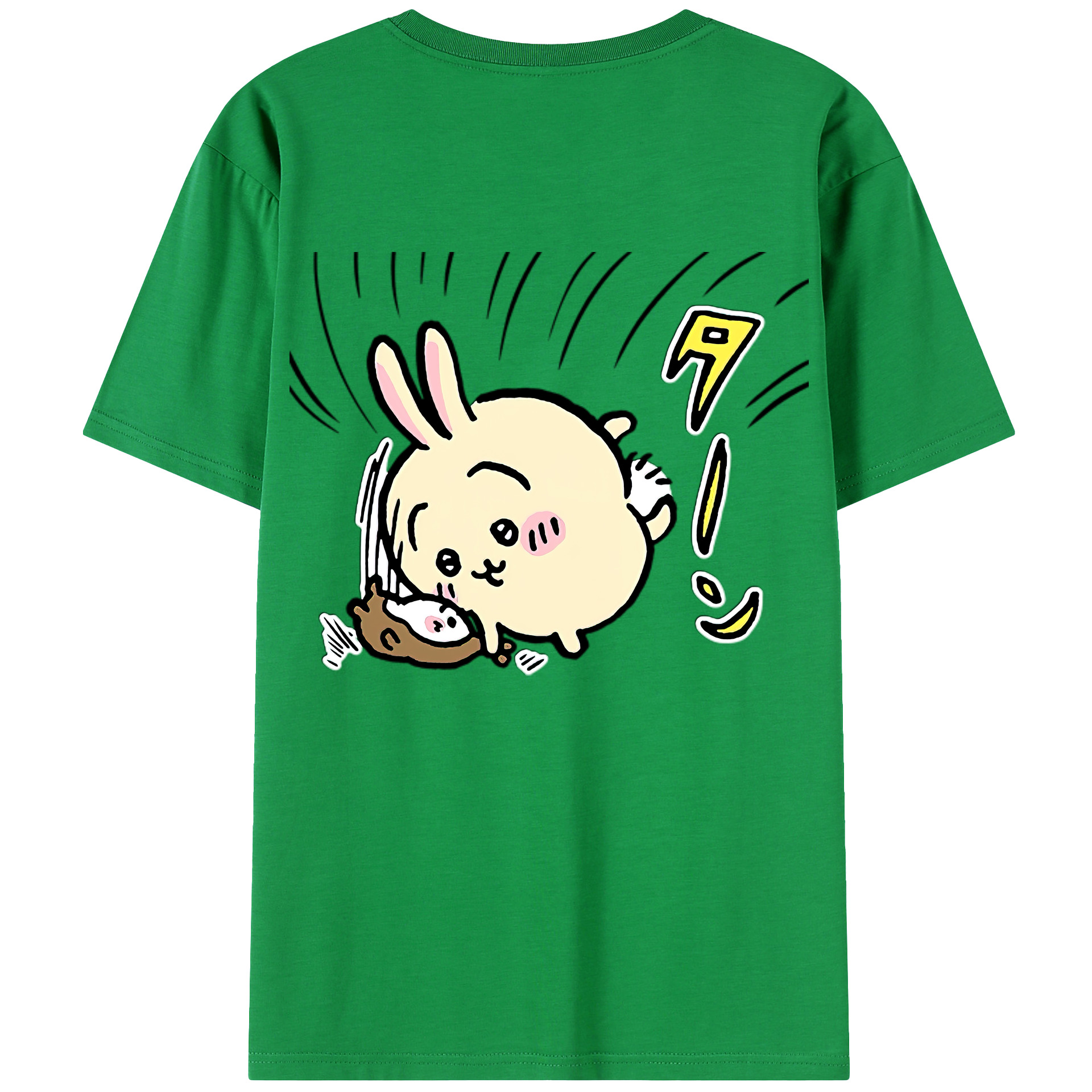 （画像用） ちいかわ うさぎ Chii-kawa usagi レディース半袖Tシャツ(バックプリント)