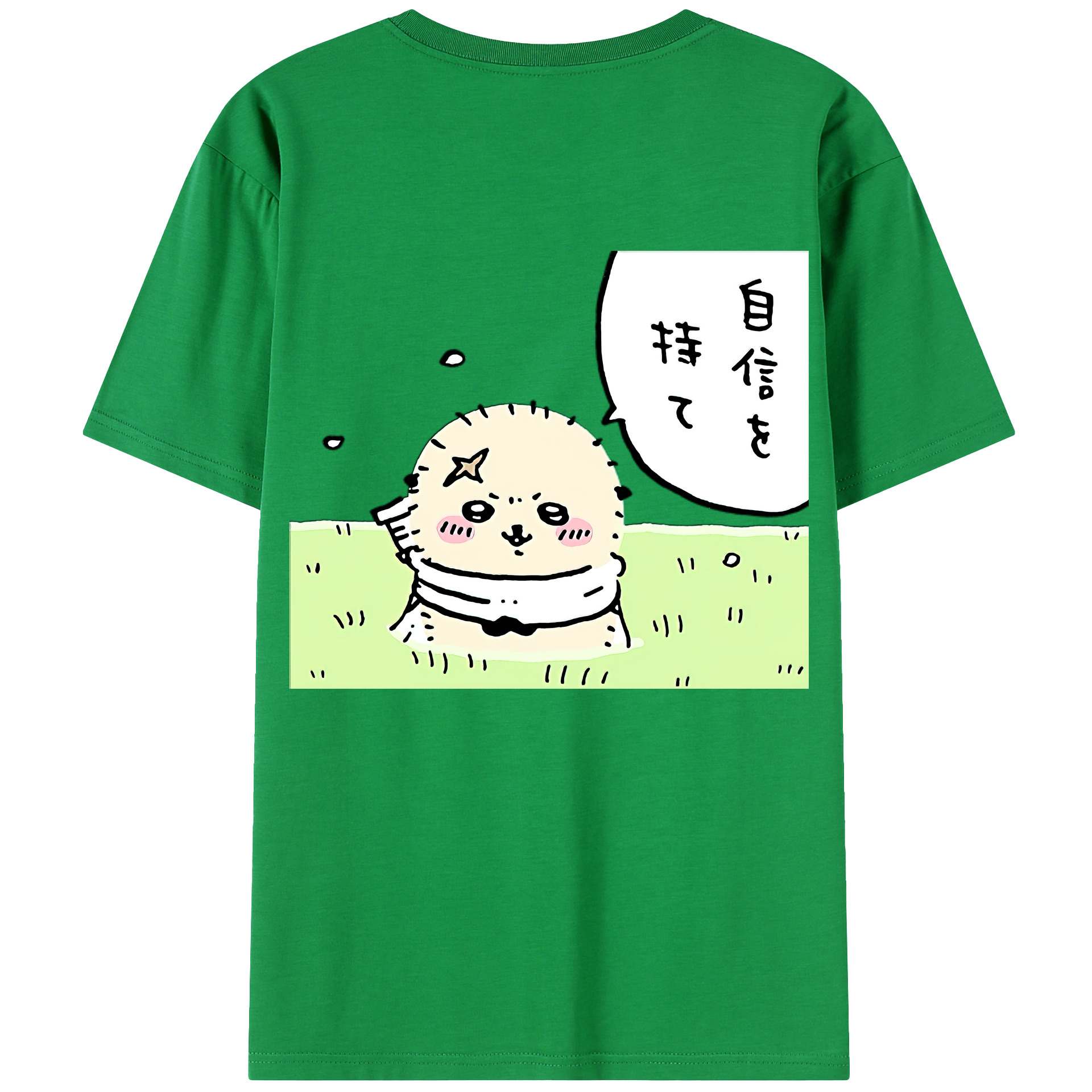 （画像用） ちいかわ ラッコ Chii-kawa Sea otter レディース半袖Tシャツ(バックプリント)
