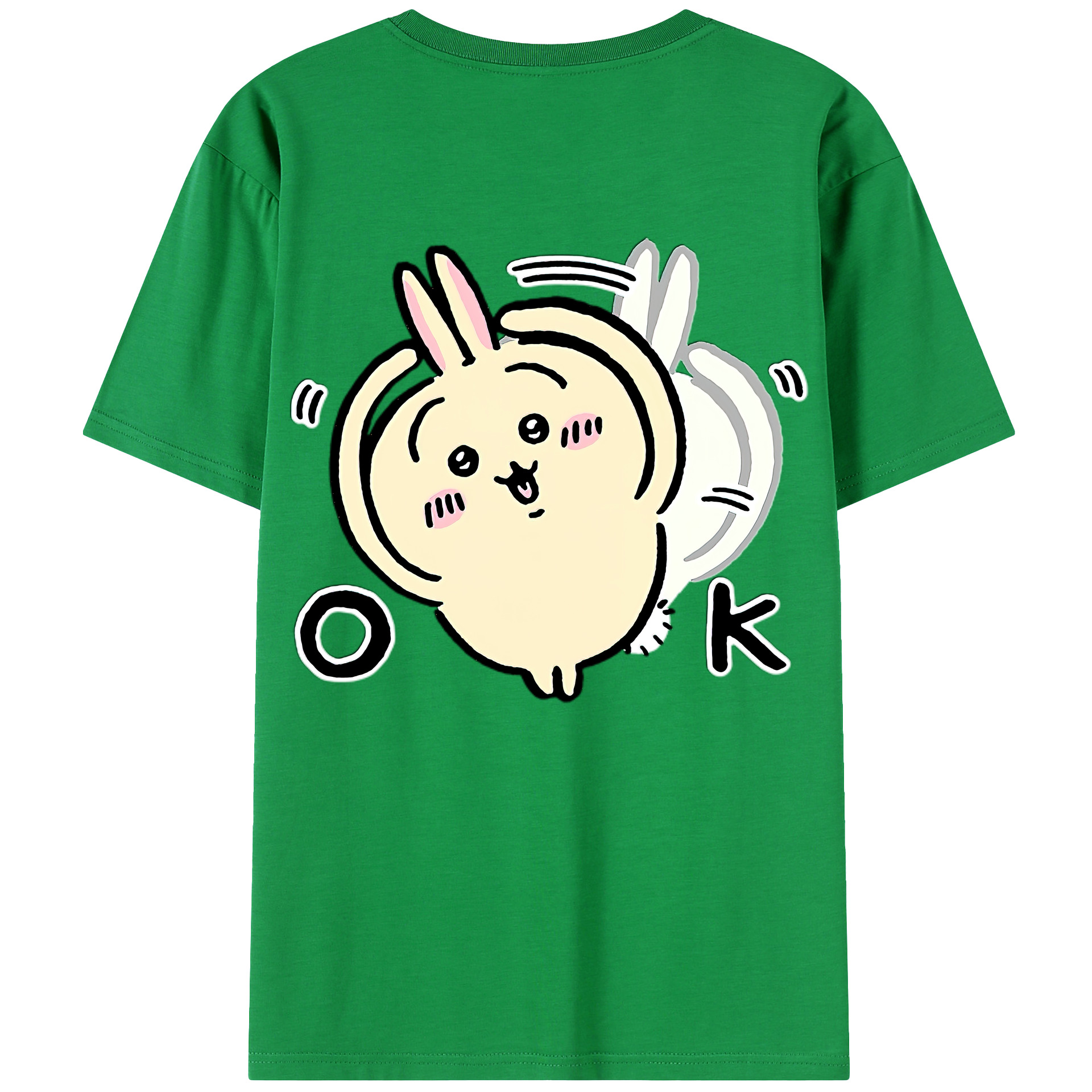 （画像用） ちいかわ うさぎ Chii-kawa usagi レディース半袖Tシャツ(バックプリント)