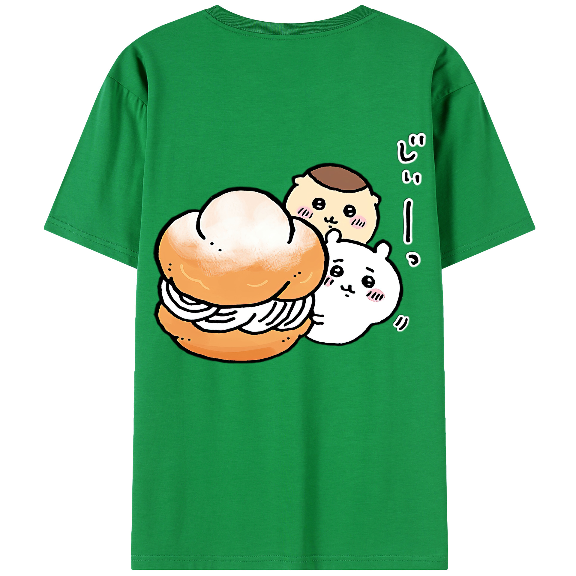 （画像用） ちいかわ くりまんじゅう Chii-kawa kuri manjū レディース半袖Tシャツ(バックプリント)