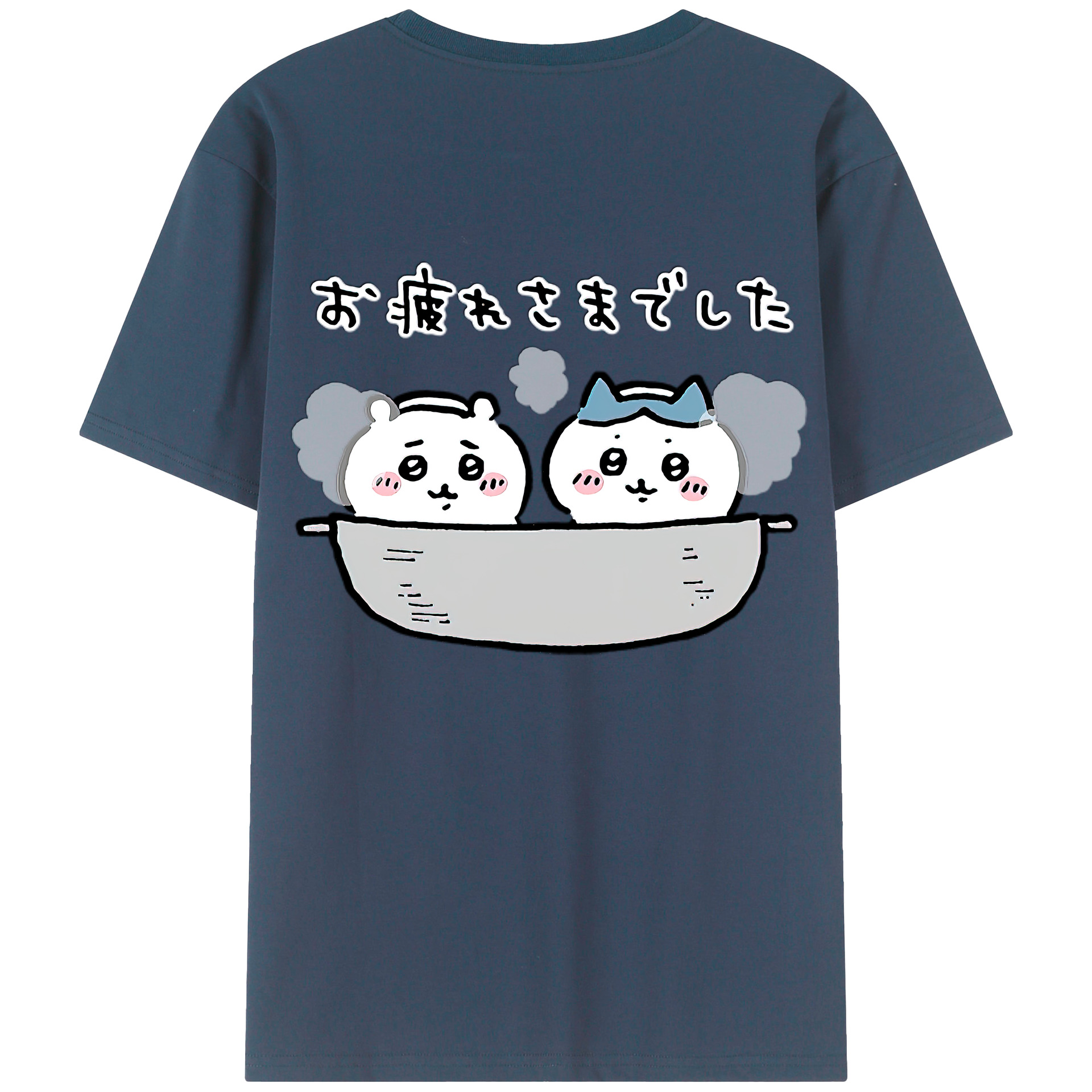（画像用） ちいかわ ハチワレ Chii-kawa hachiware レディース半袖Tシャツ(バックプリント)