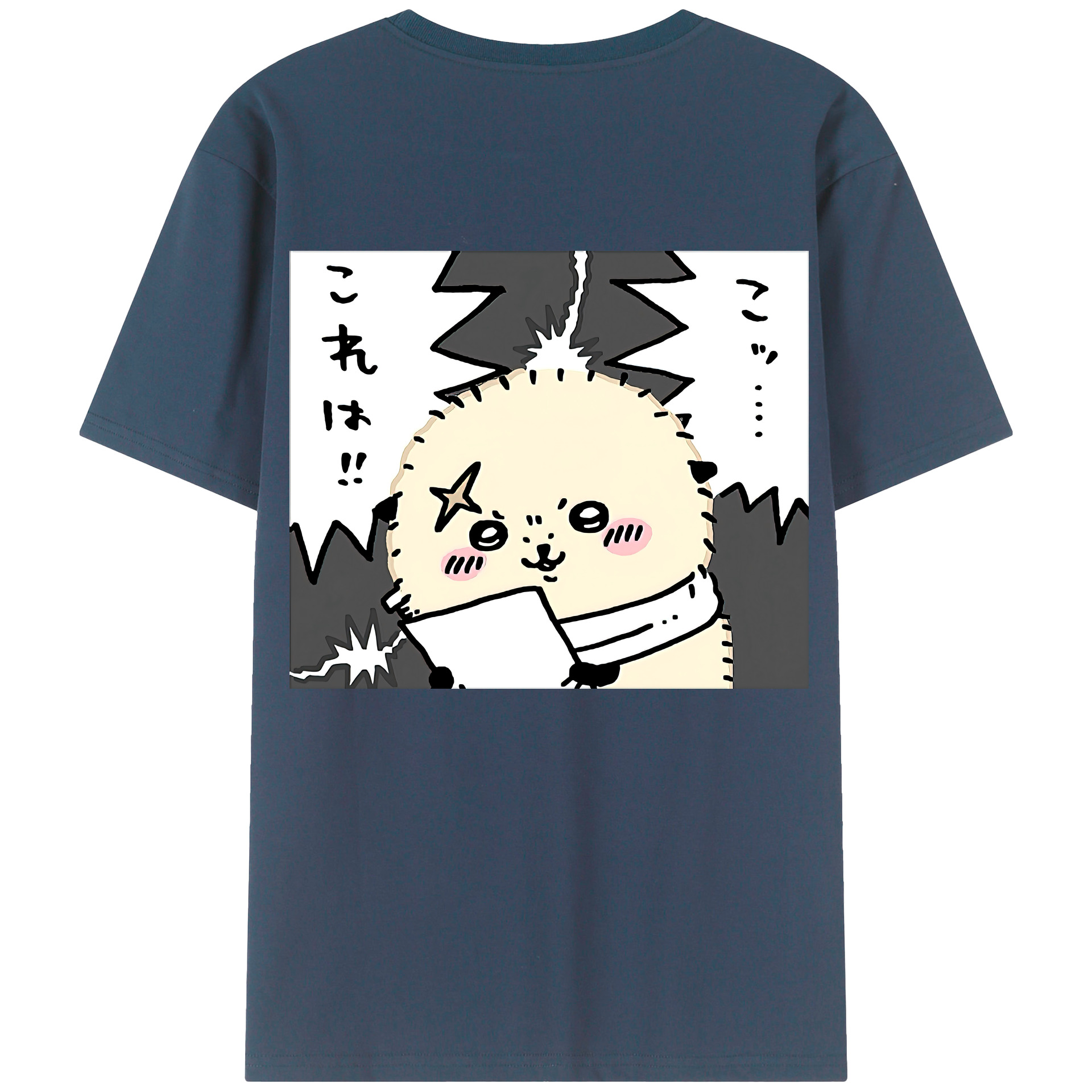 （画像用） ちいかわ ラッコ Chii-kawa Sea otter レディース半袖Tシャツ(バックプリント)