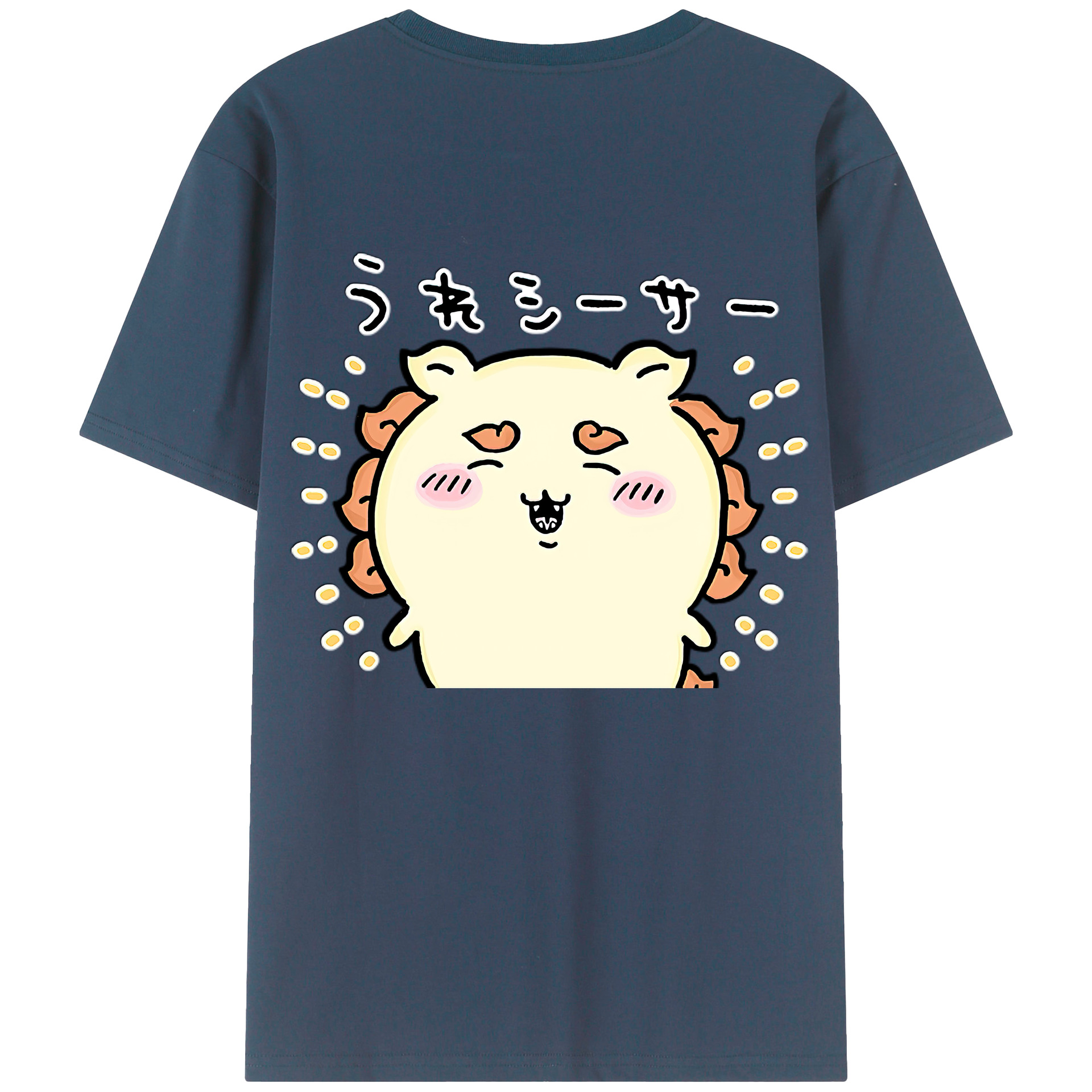 （画像用） ちいかわ シーサー Chii-kawa Shisa レディース半袖Tシャツ(バックプリント)