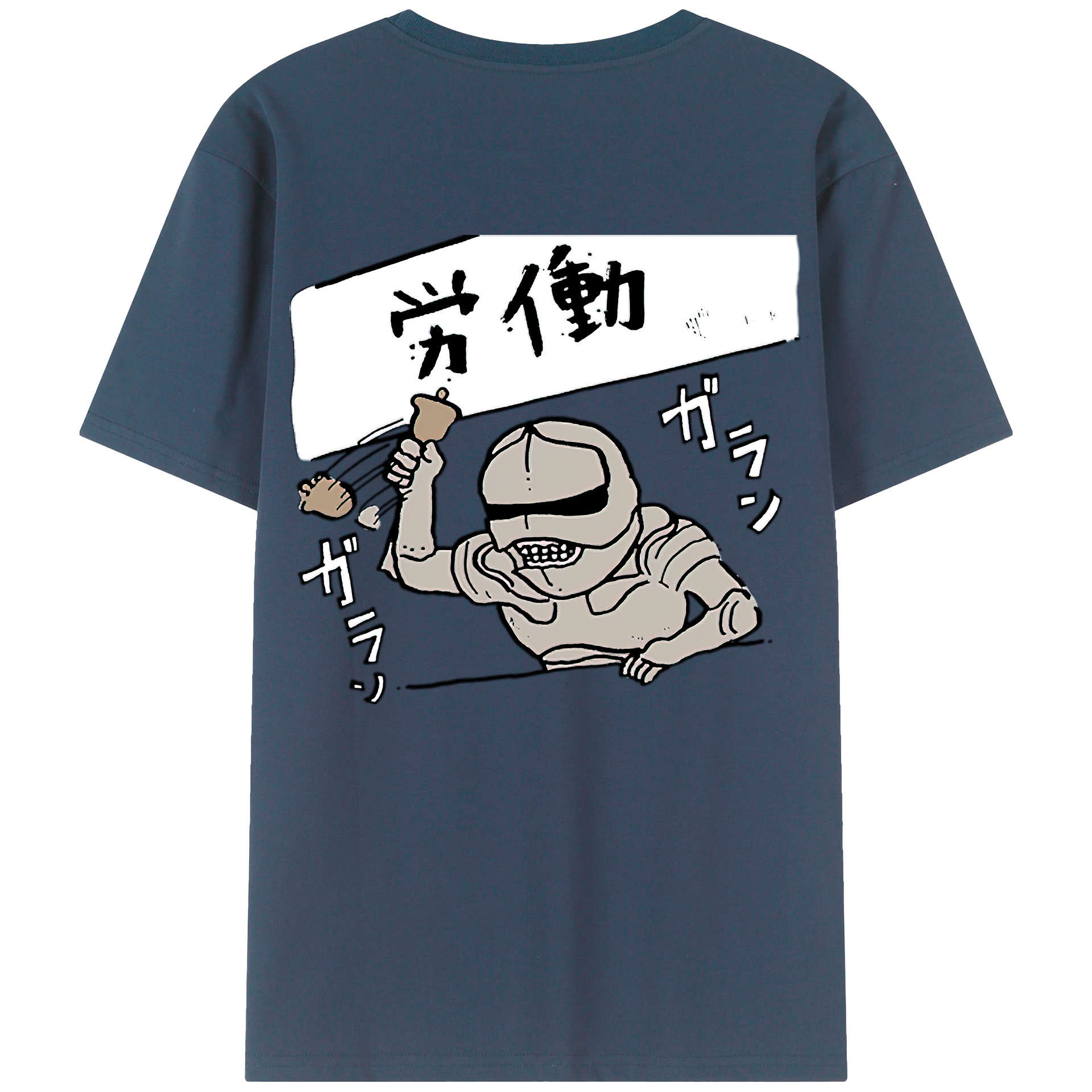 （画像用） ちいかわ 労働の鎧さん Chii-kawa Mr. Armor of Labor レディース半袖Tシャツ(バックプリント)