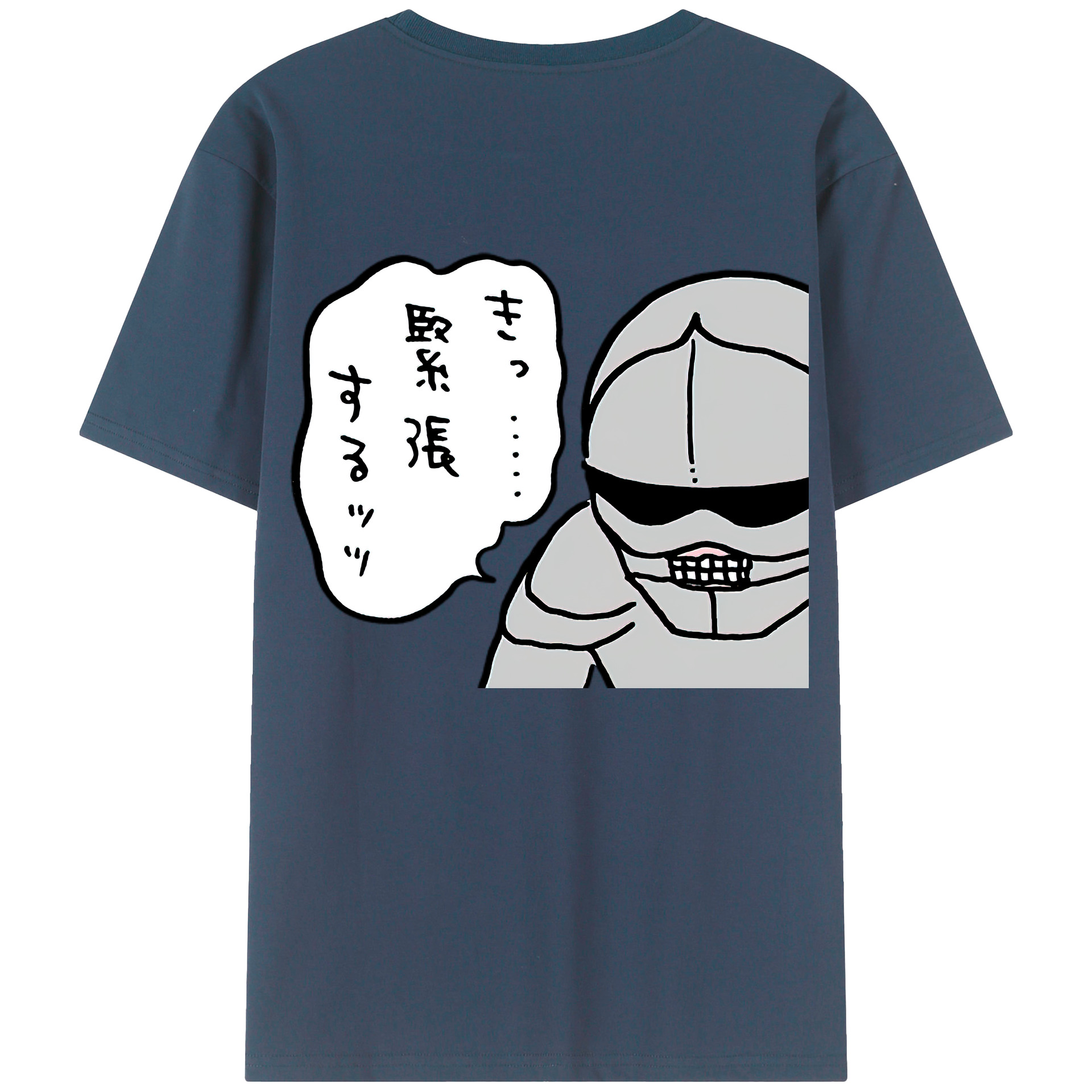 （画像用） ちいかわ 労働の鎧さん Chii-kawa Mr. Armor of Labor レディース半袖Tシャツ(バックプリント)
