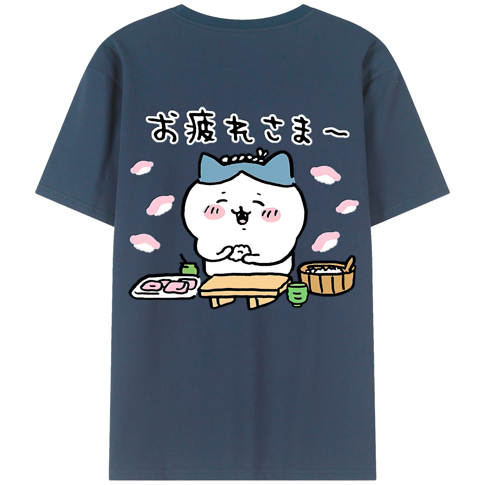 （画像用） ちいかわ ハチワレ Chii-kawa hachiware レディース半袖Tシャツ(バックプリント)
