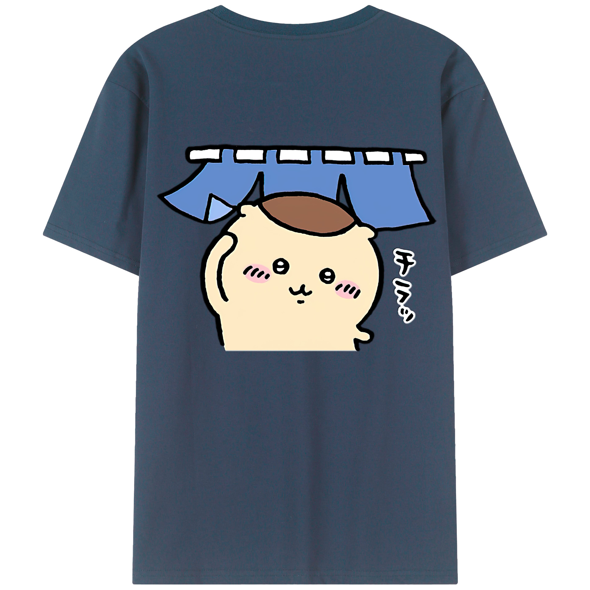 （画像用） ちいかわ くりまんじゅう Chii-kawa kuri manjū レディース半袖Tシャツ(バックプリント)