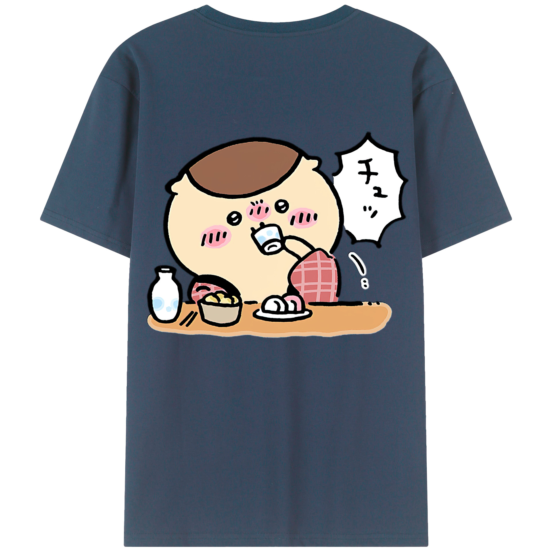 （画像用） ちいかわ くりまんじゅう Chii-kawa kuri manjū レディース半袖Tシャツ(バックプリント)