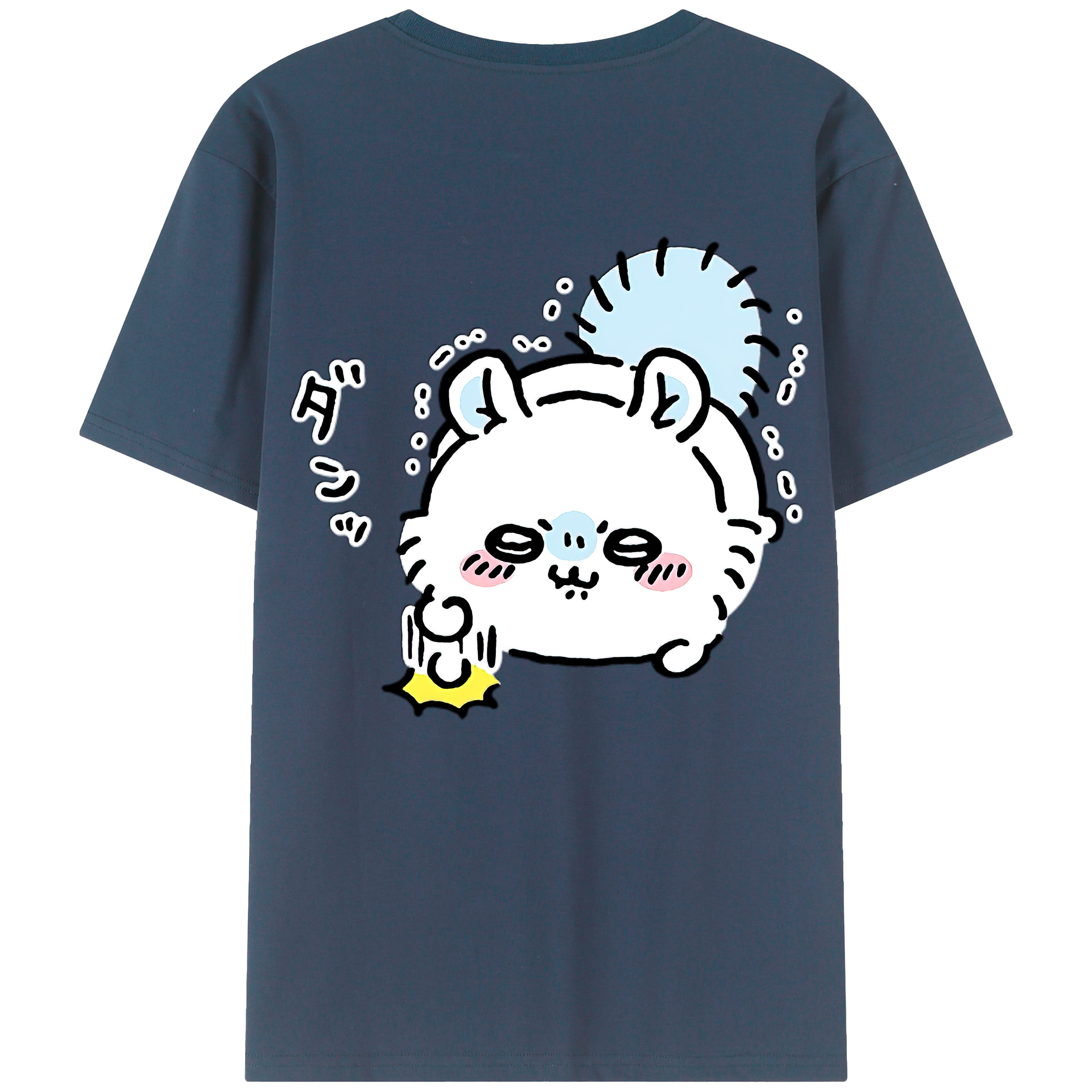 （画像用） ちいかわ モモンガ Chii-kawa Momonga レディース半袖Tシャツ(バックプリント)