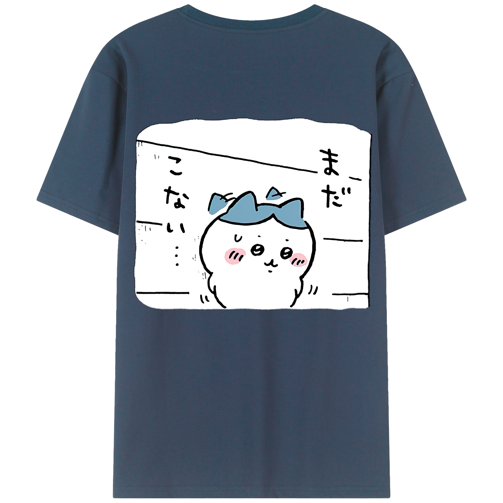 （画像用） ちいかわ ハチワレ Chii-kawa hachiware レディース半袖Tシャツ(バックプリント)