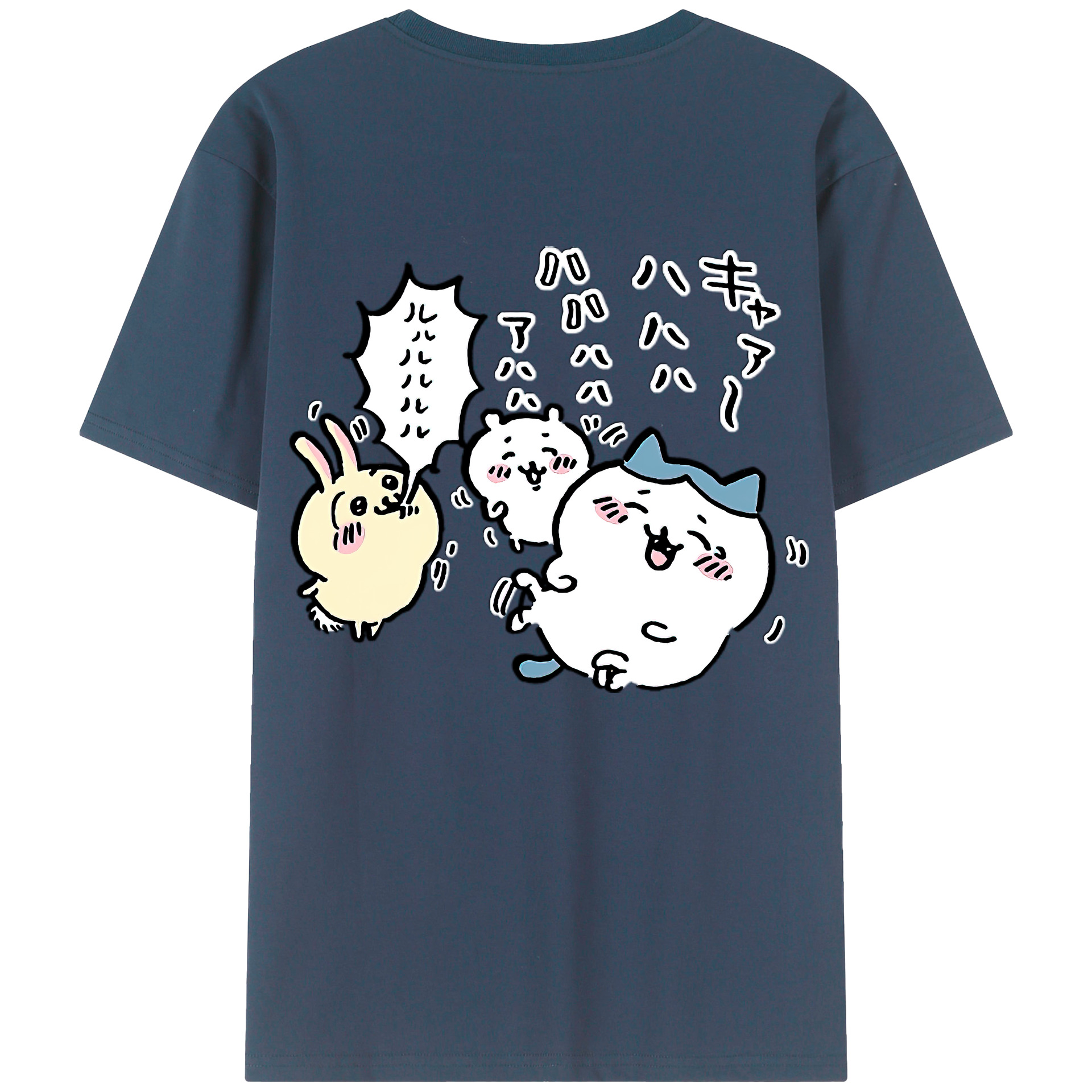 （画像用） ちいかわ うさぎ Chii-kawa usagi レディース半袖Tシャツ(バックプリント)